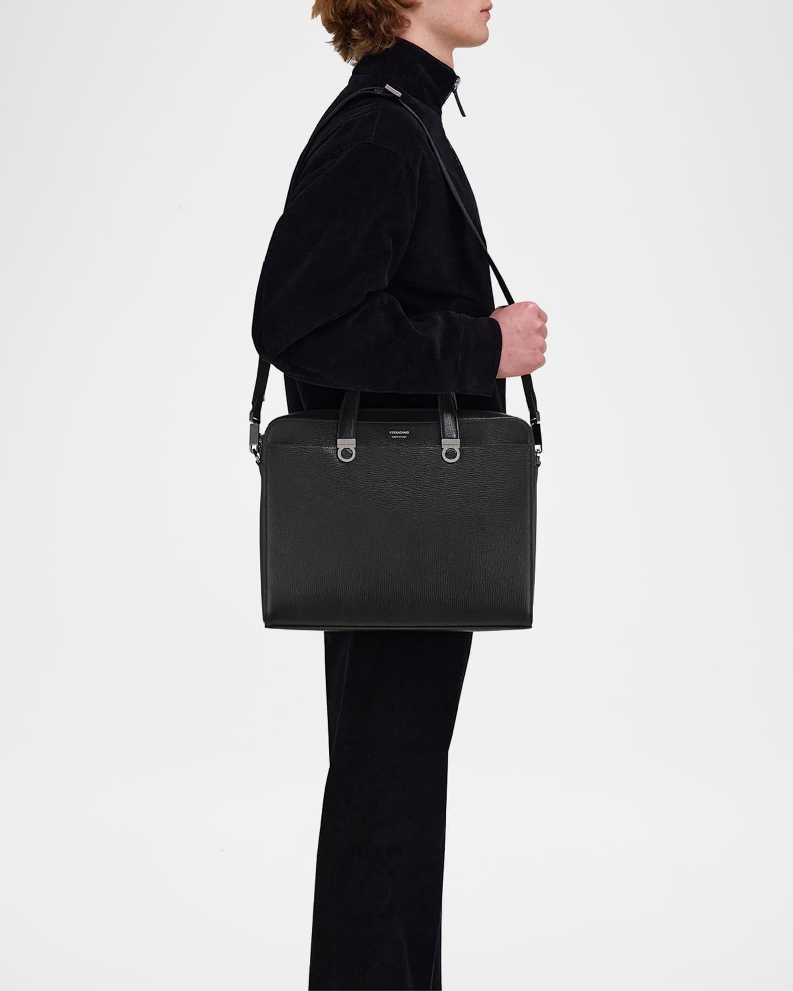 Men's Trading Leather Briefcase 1