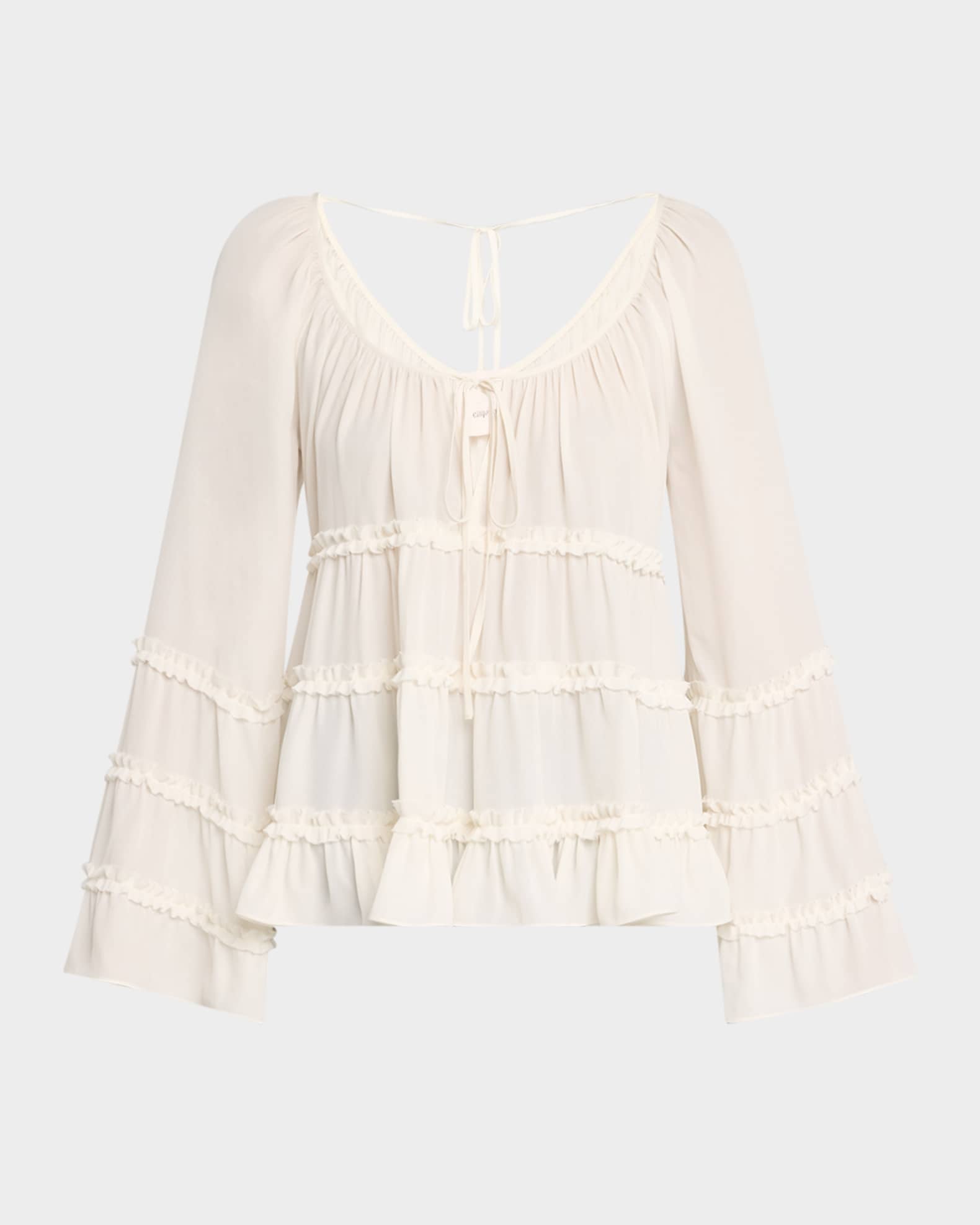 Sunnina Long-Sleeve Ruffle Top 0