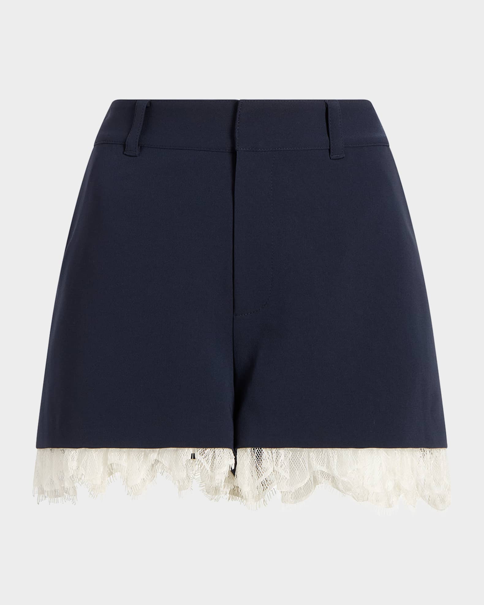 Roxie Lace-Trim Shorts 0