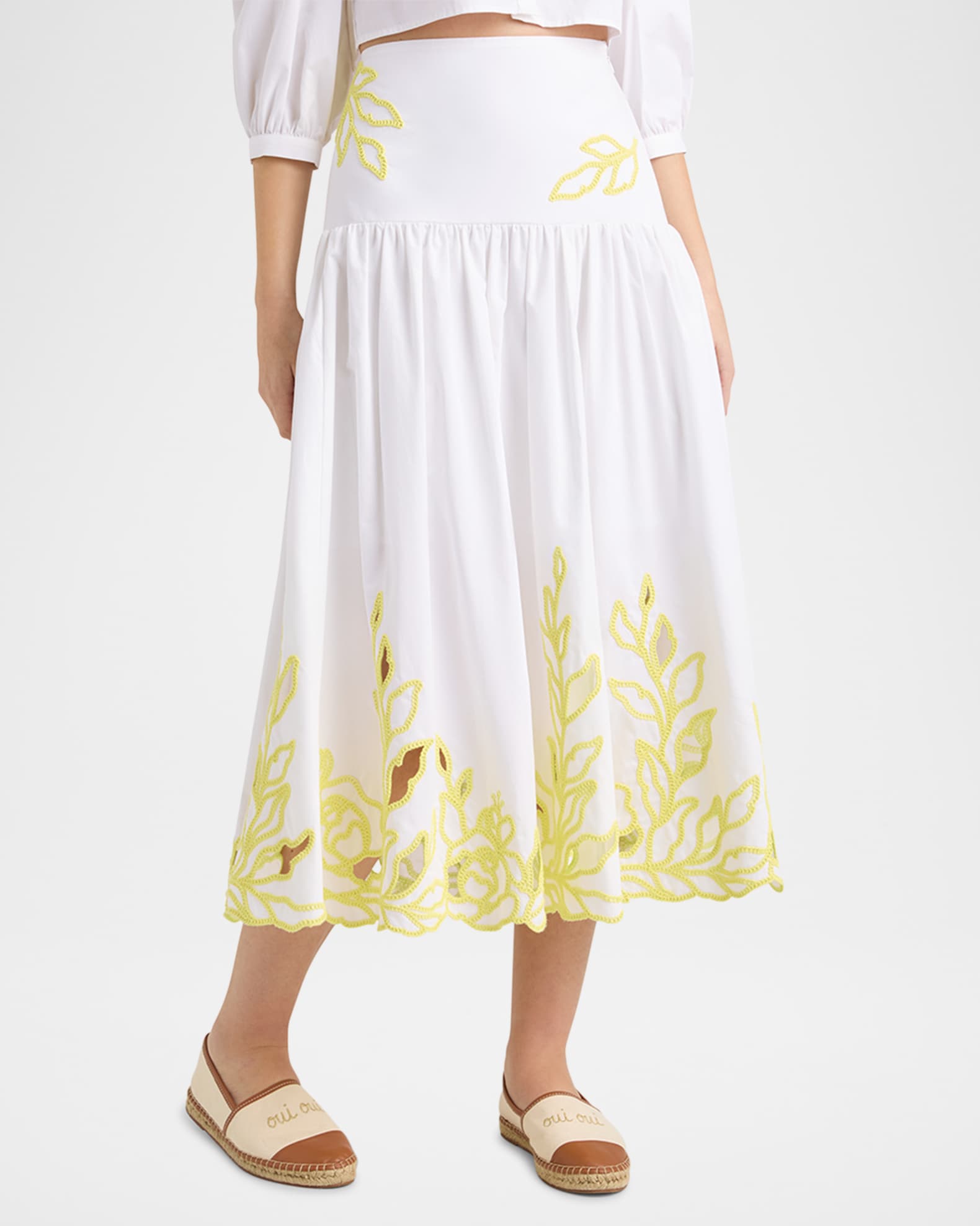 Tilda Trailing Peonies Skirt 1
