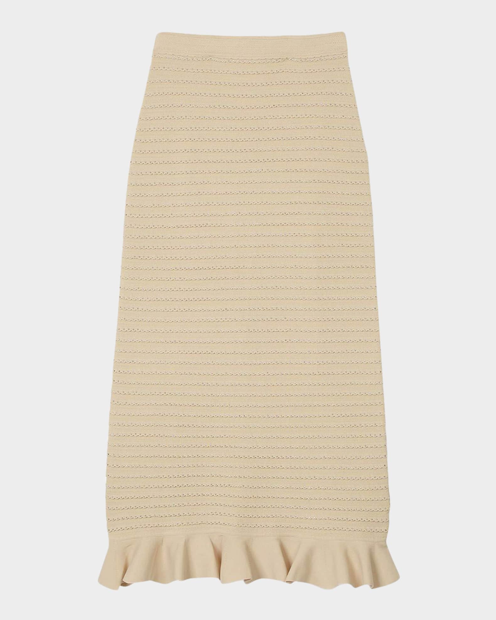 Merveilleuse Embellished Midi Skirt 0