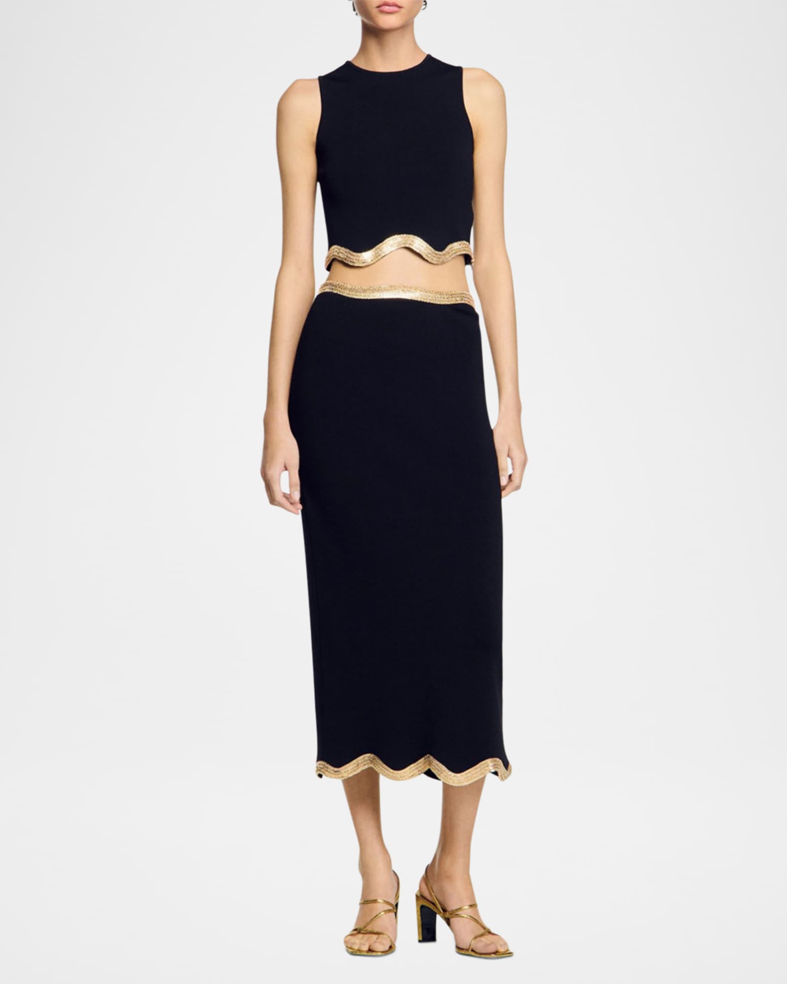 Maternity Adjustable Flared Skirt - Casablanca