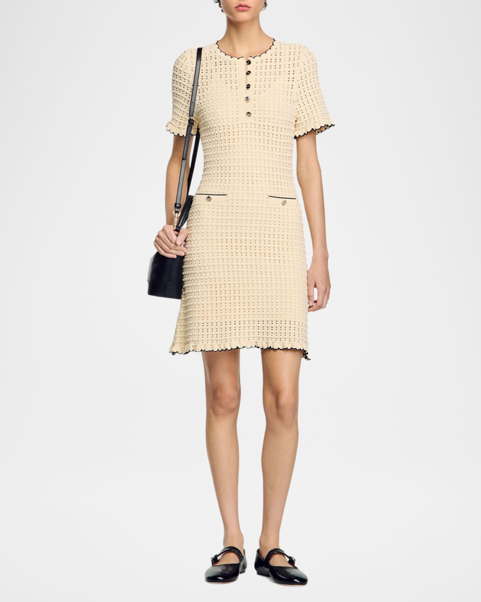 ブランドのギフト Dress Mini Open-Knit Dory Sandro | Marcus Neiman ワンピース
