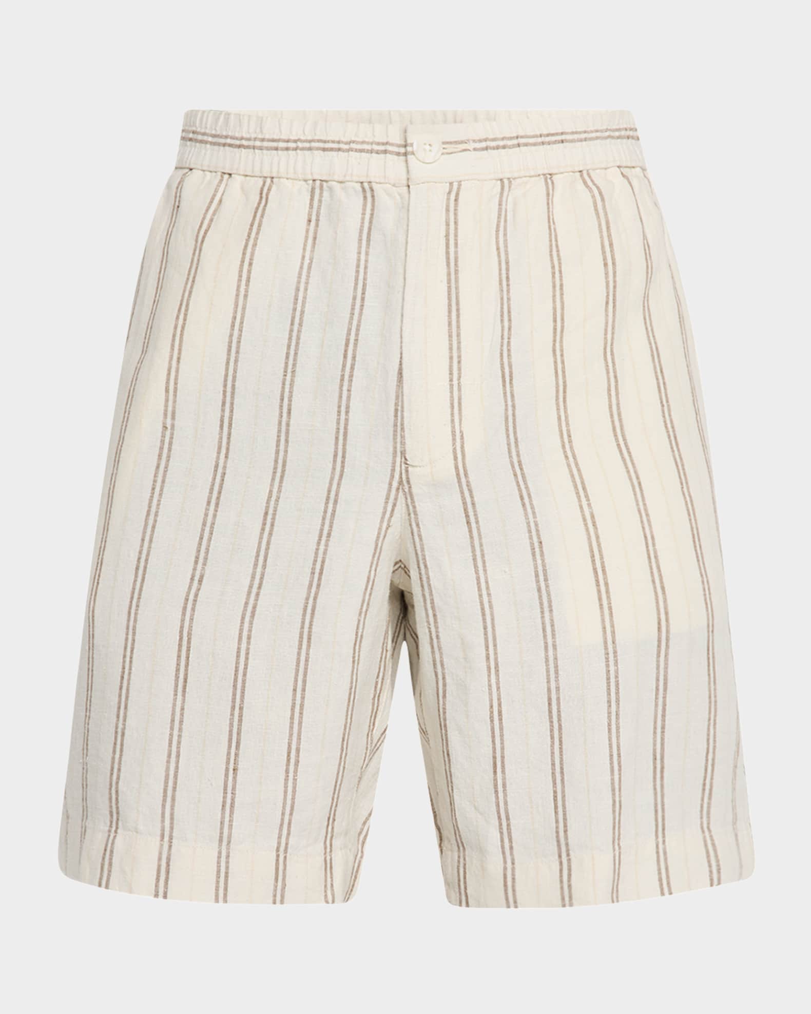 Men's Mesa Stripe Hemp Beach Shorts 0