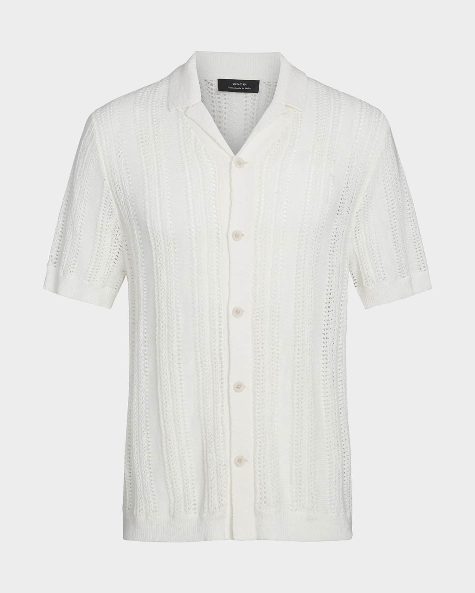 Men's Crochet Cabana Shirt 0