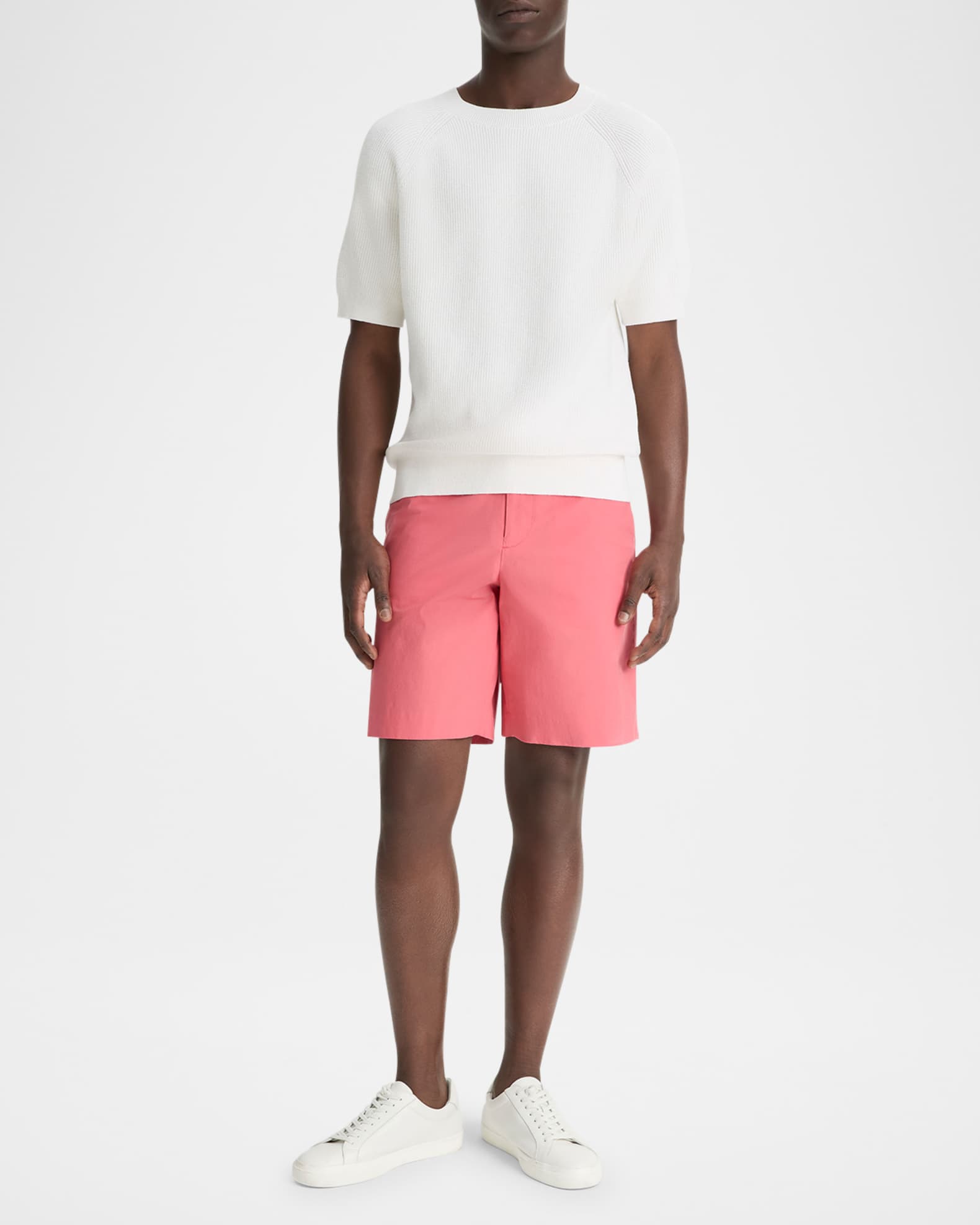 Men's Italian Cotton Extended-Tab Shorts - Thumbnail 2