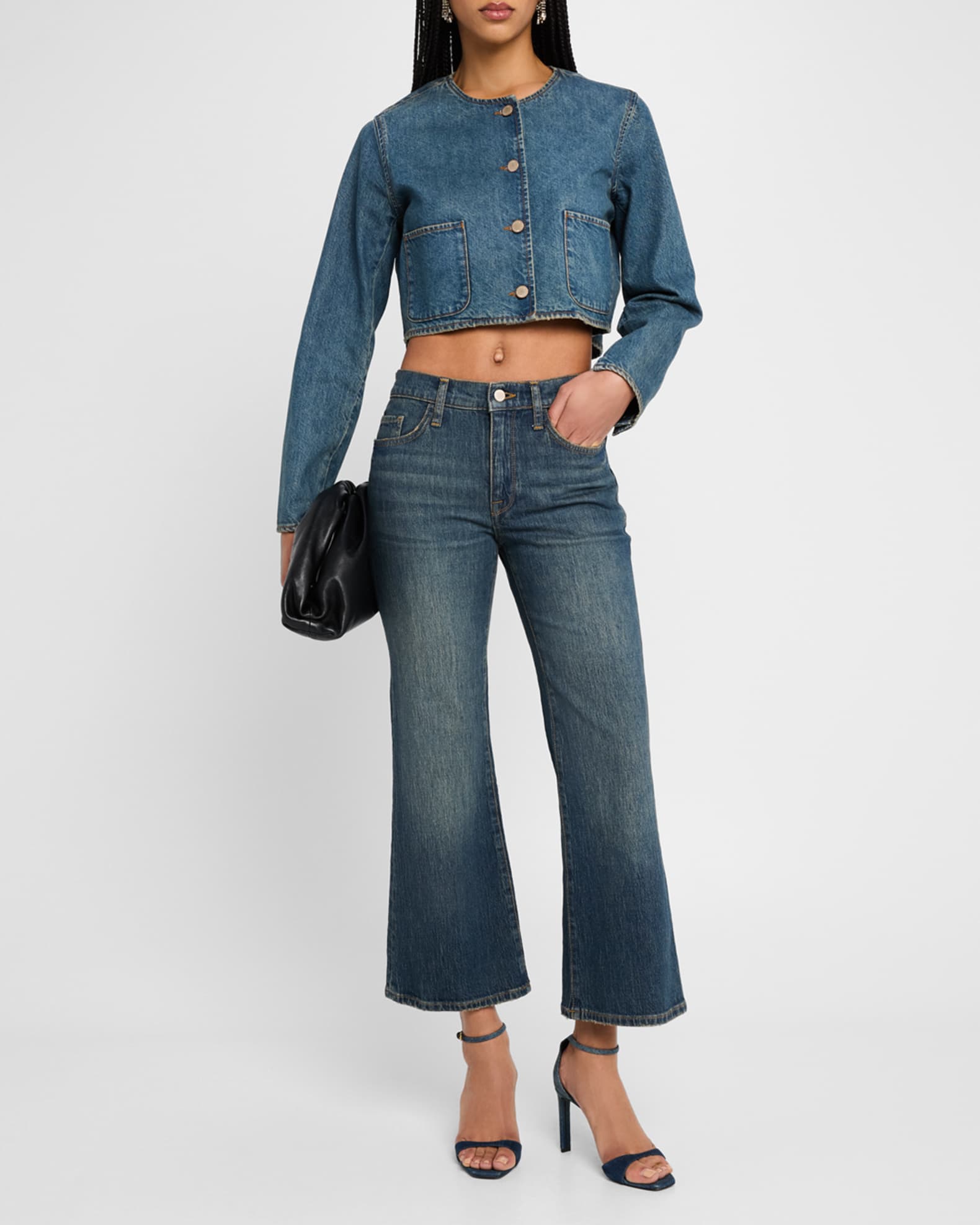 Celeste Cropped Denim Jacket 1