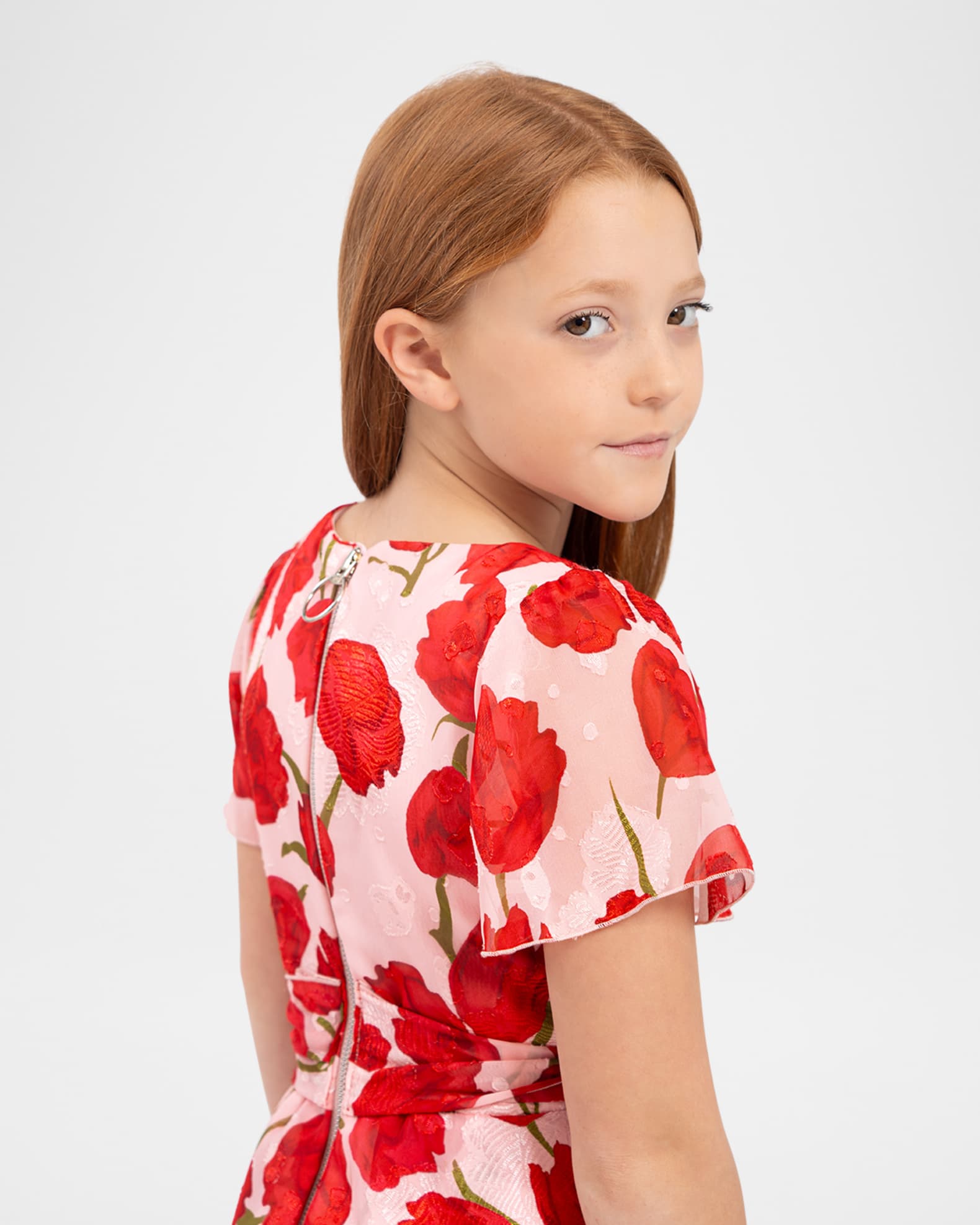 Girl's Savannah Tulip-Print Dress, Size 7-16 1