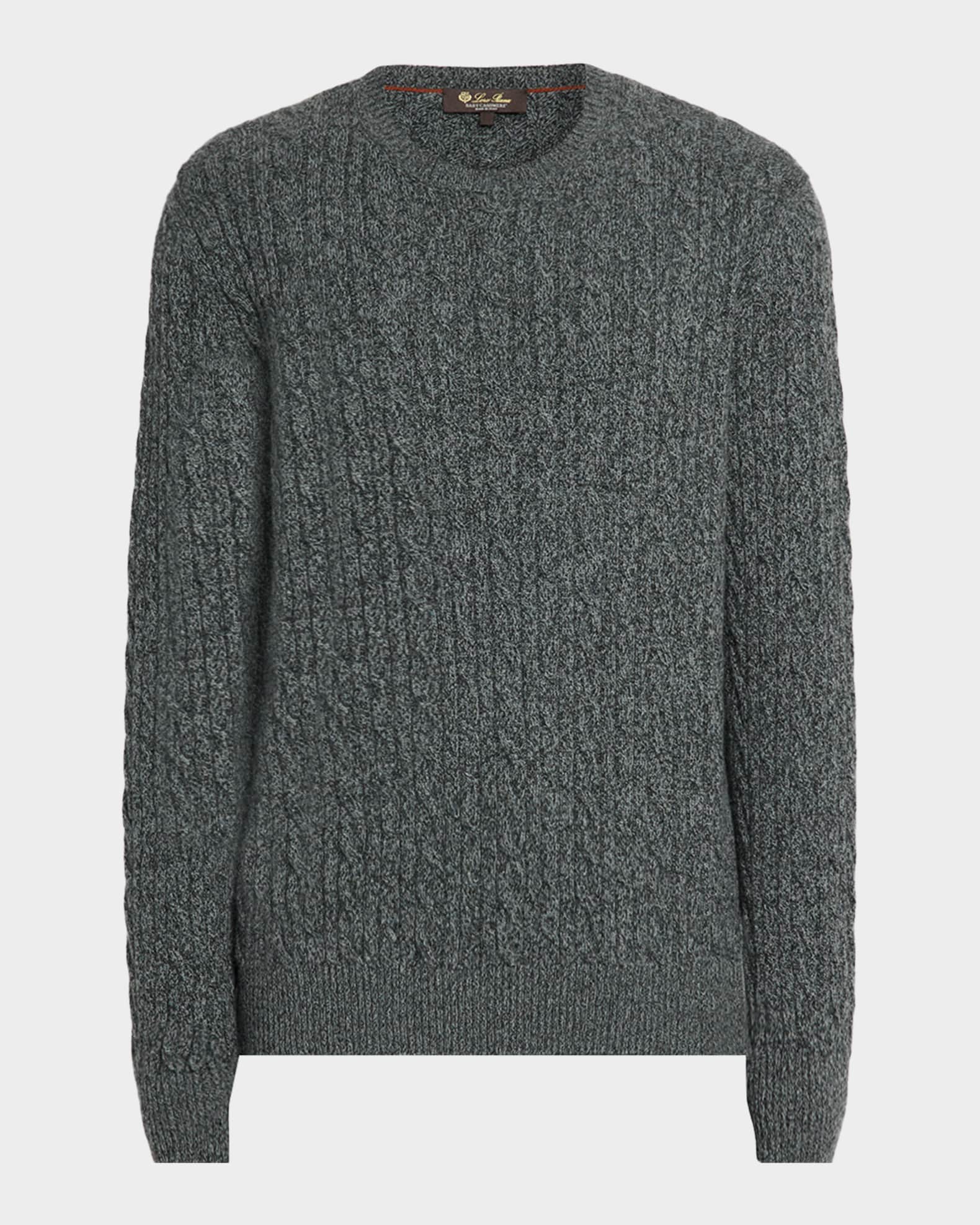 Men's Treccia Baby Cashmere Crewneck Sweater 0