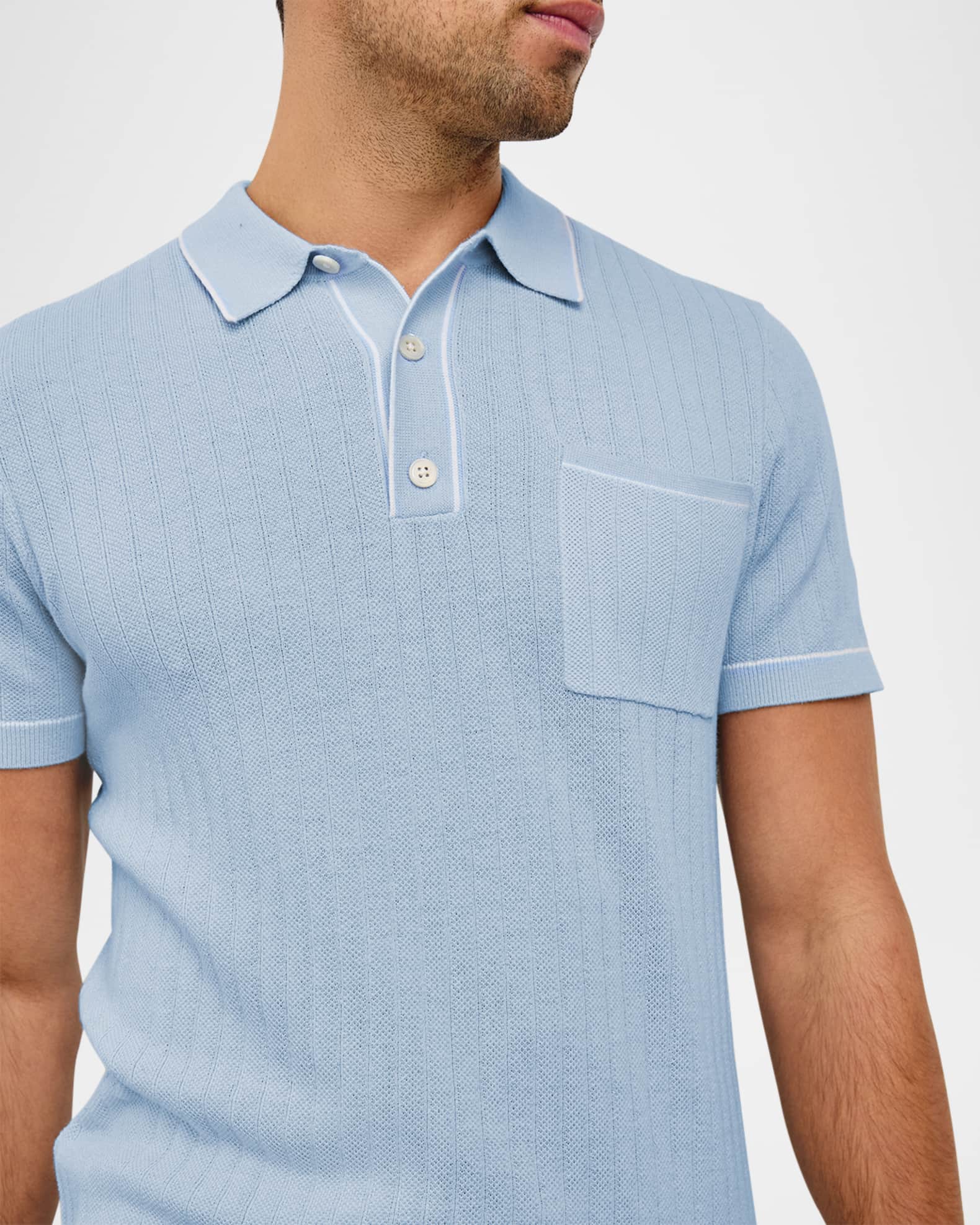 Fine Cotton Ribbed Polo