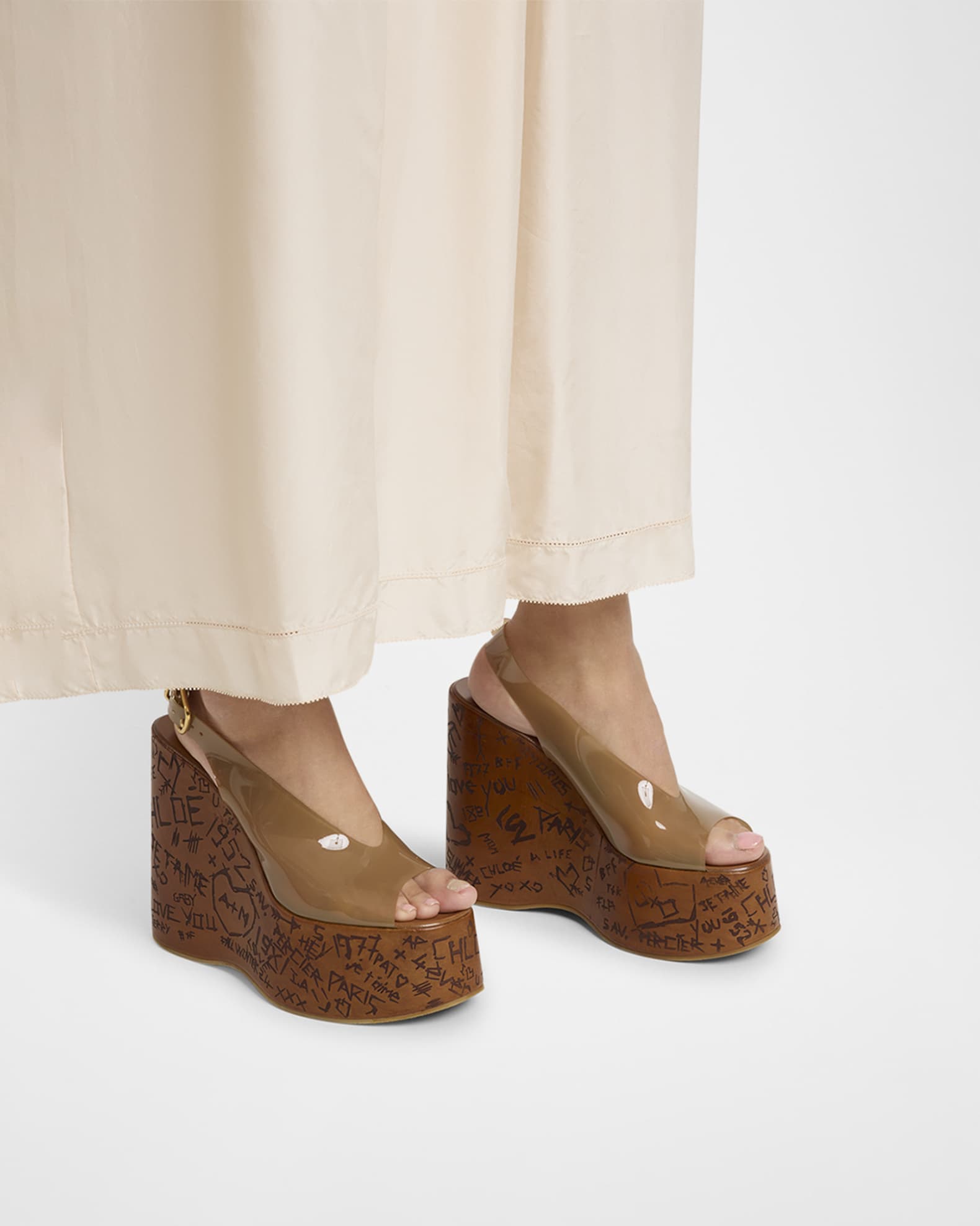 Maxime Jelly Slingback Platform Sandals 1