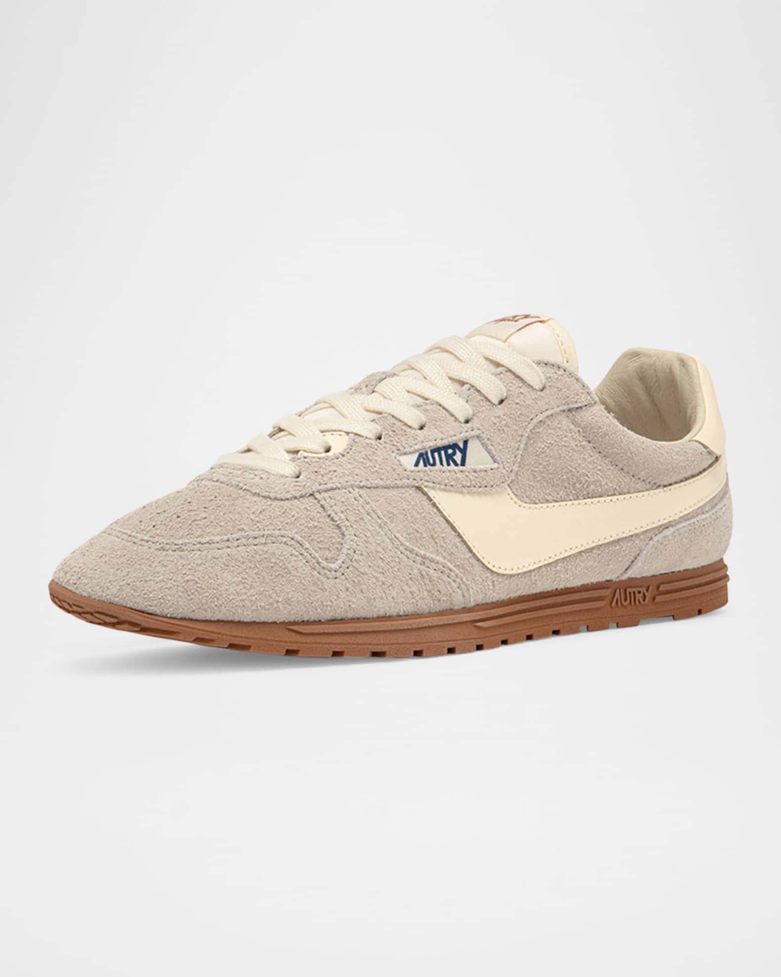 AUTRY Windspin Retro Suede Low-Top Sneakers | Neiman Marcus