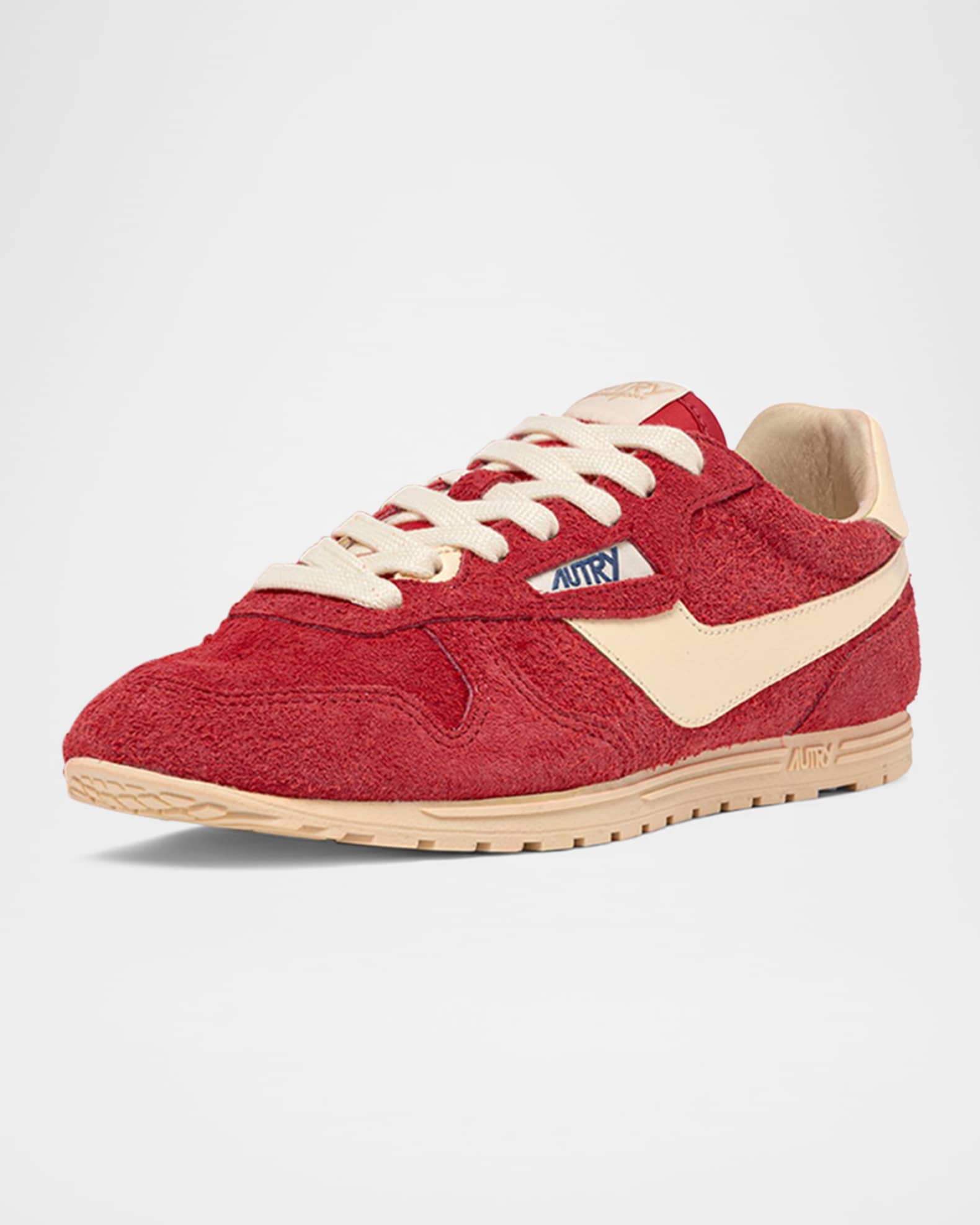 AUTRY Windspin Retro Suede Low-Top Sneakers | Neiman Marcus
