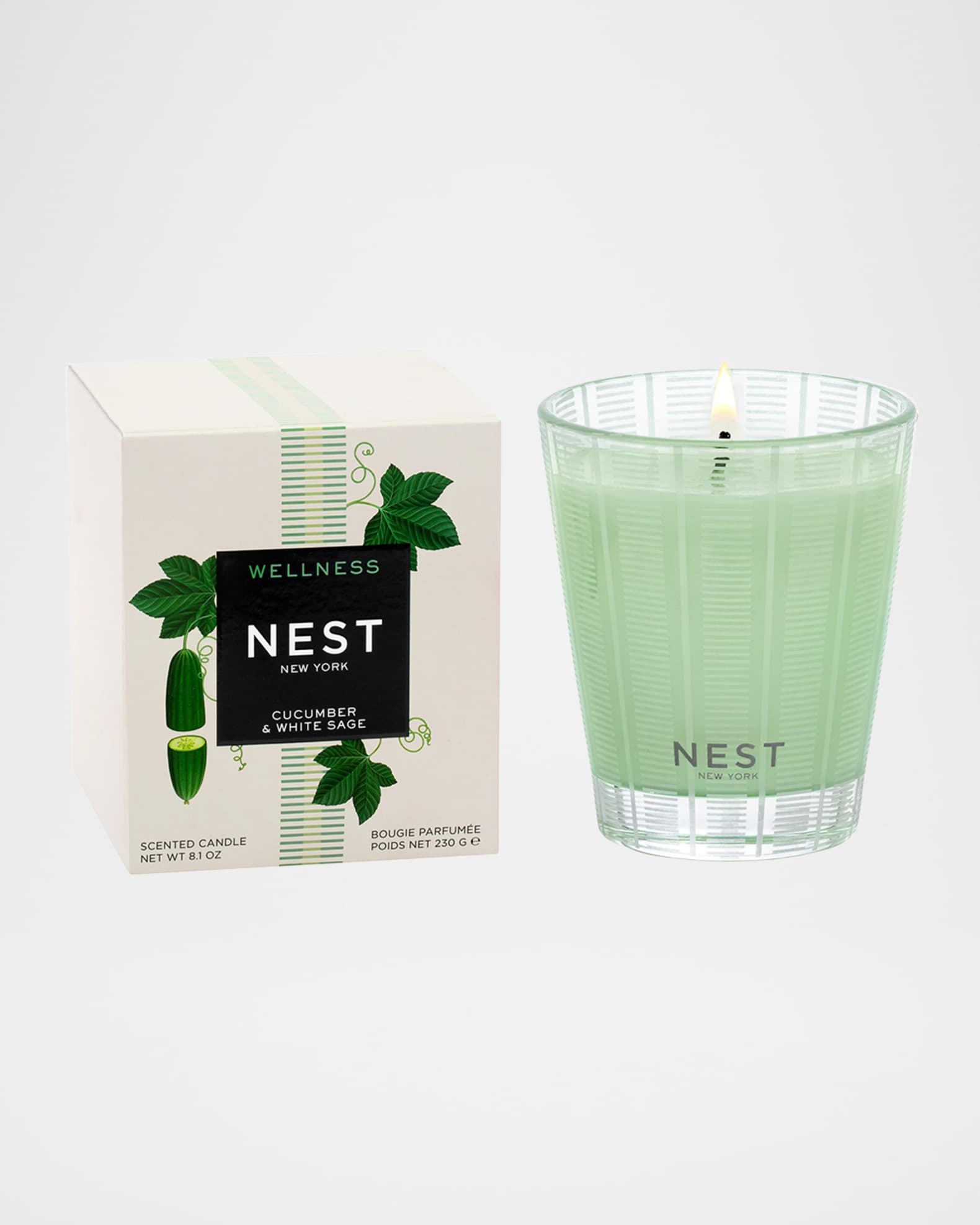 Cucumber & White Sage Candle 1