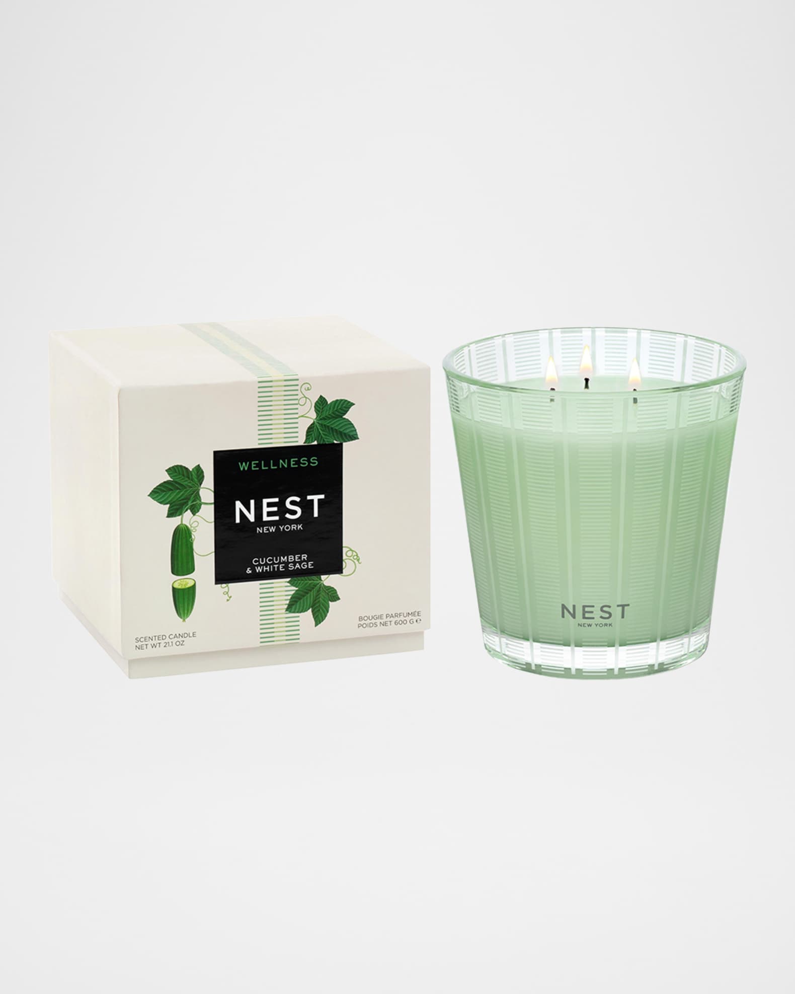 Cucumber & White Sage Candle 1