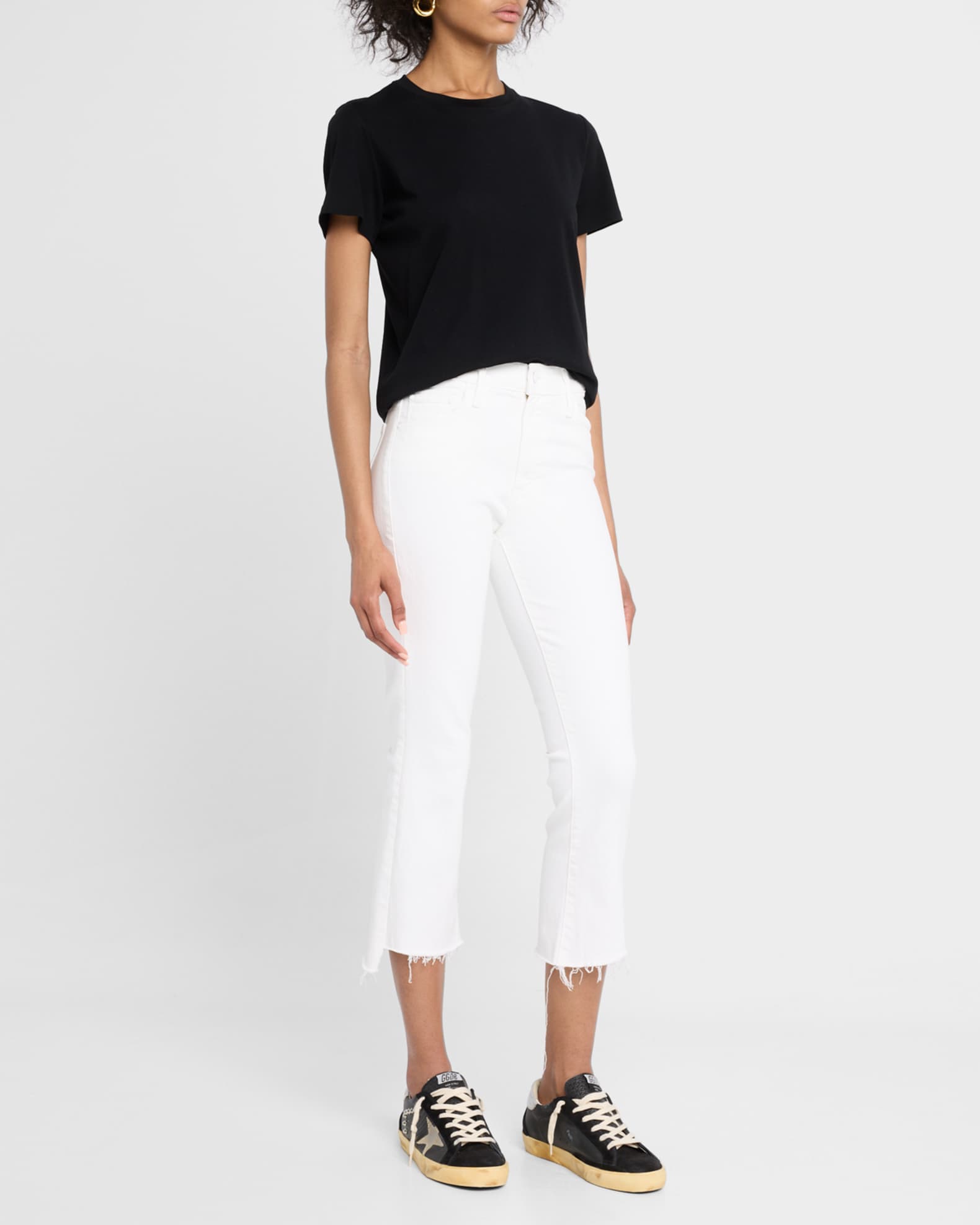 Lil' Insider Crop Step Fray Jeans 1