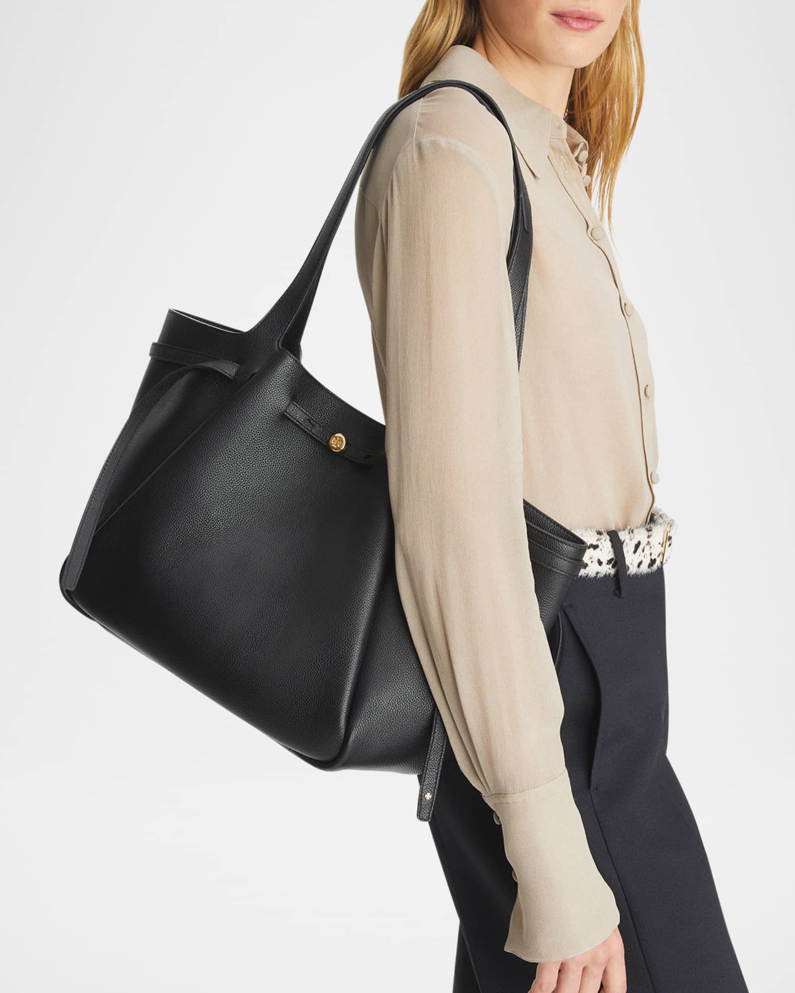 トートバッグ TORY BURCH BLACK ROMY TOTES Romy Tote: Women's Designer Tote Bags | Tory Burch