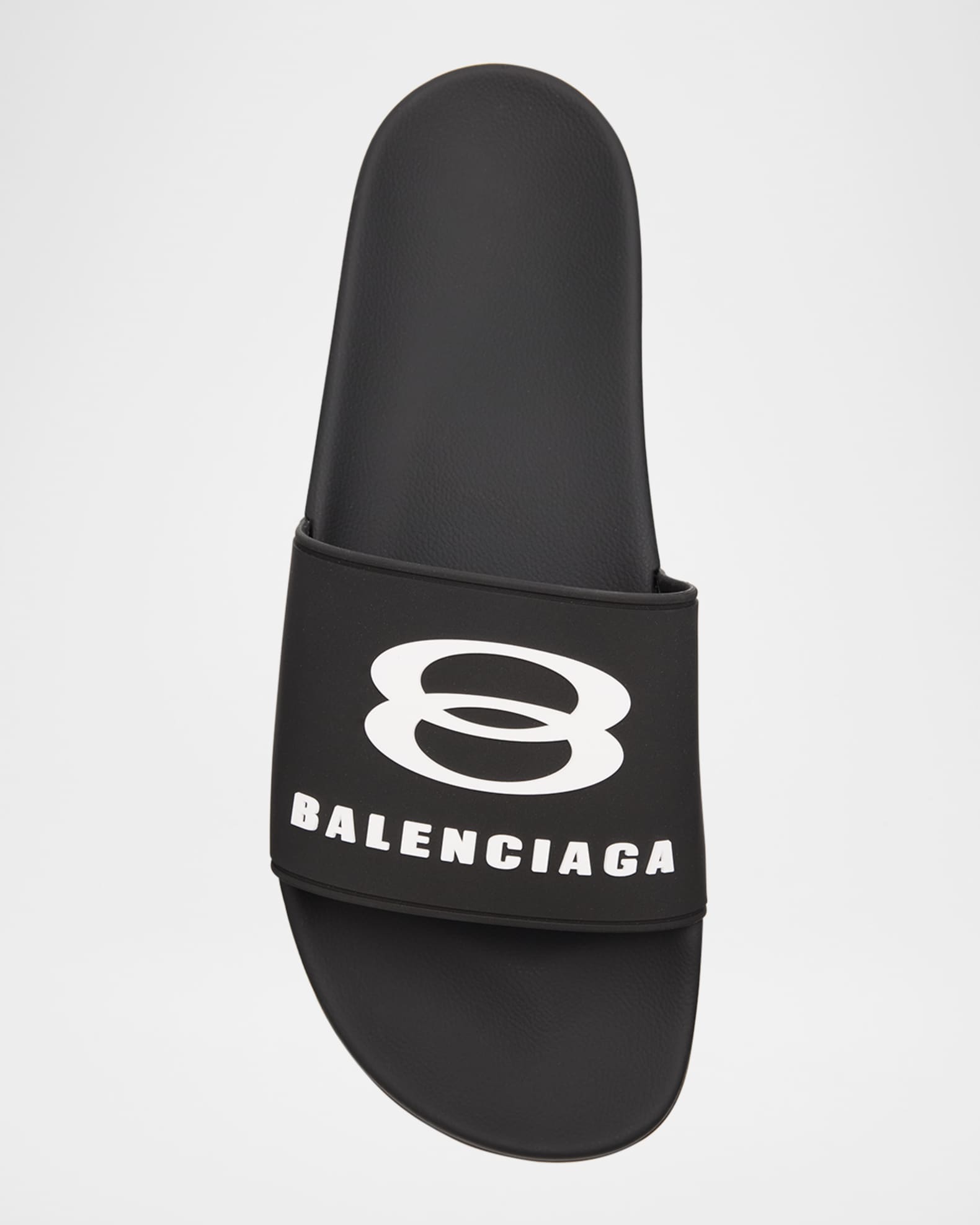 Balenciaga Men's Unity Logo Slide Sandals | Neiman Marcus