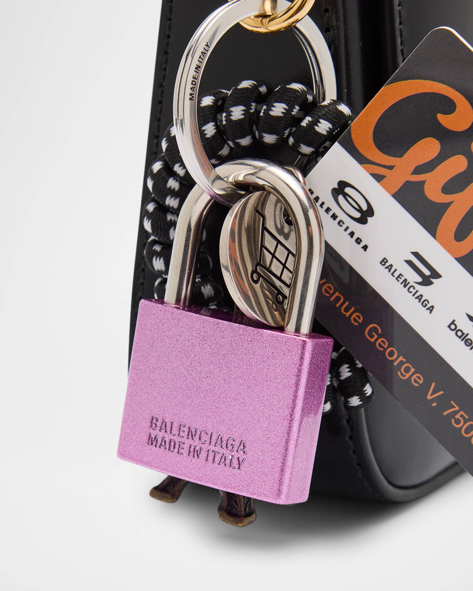 【極美品・付属品完備】Balenciaga HOURGLASS チャーム Balenciaga Hourglass Medium Sling Bag | Neiman Marcus