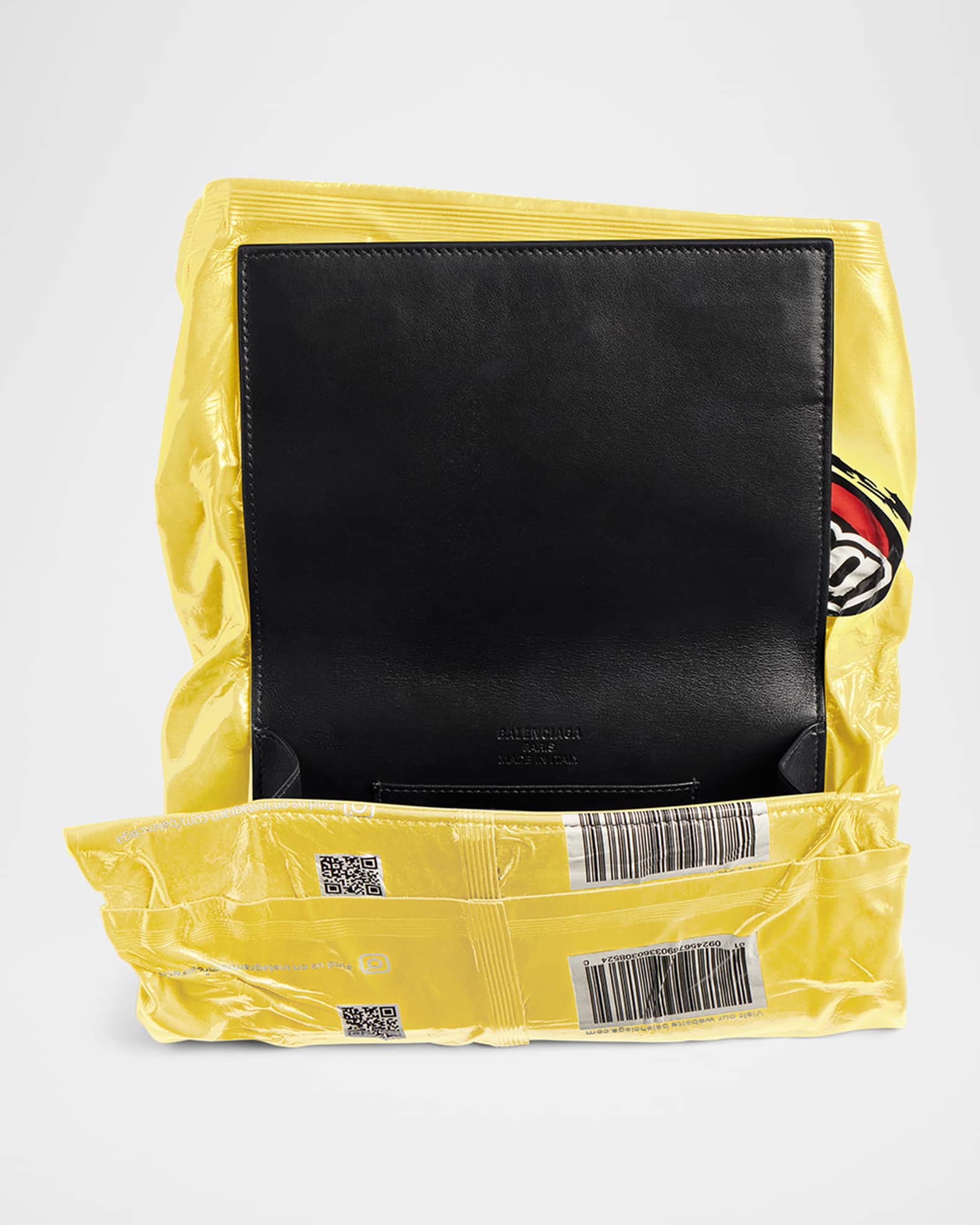 Balenciaga Chips Leather Clutch Wallet | Neiman Marcus