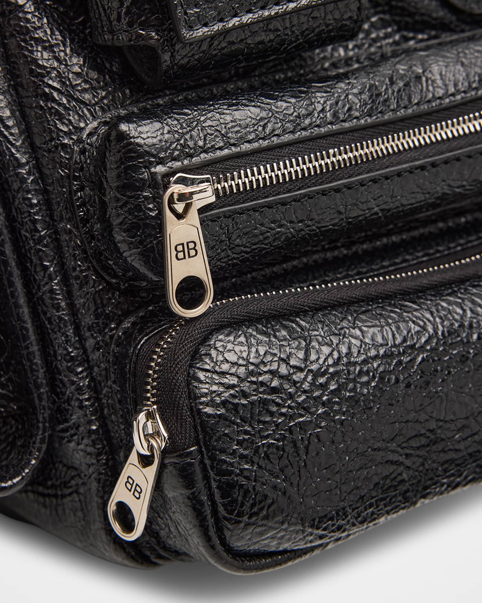 Balenciaga Men's Superbusy Lambskin Crossbody Bag | Neiman