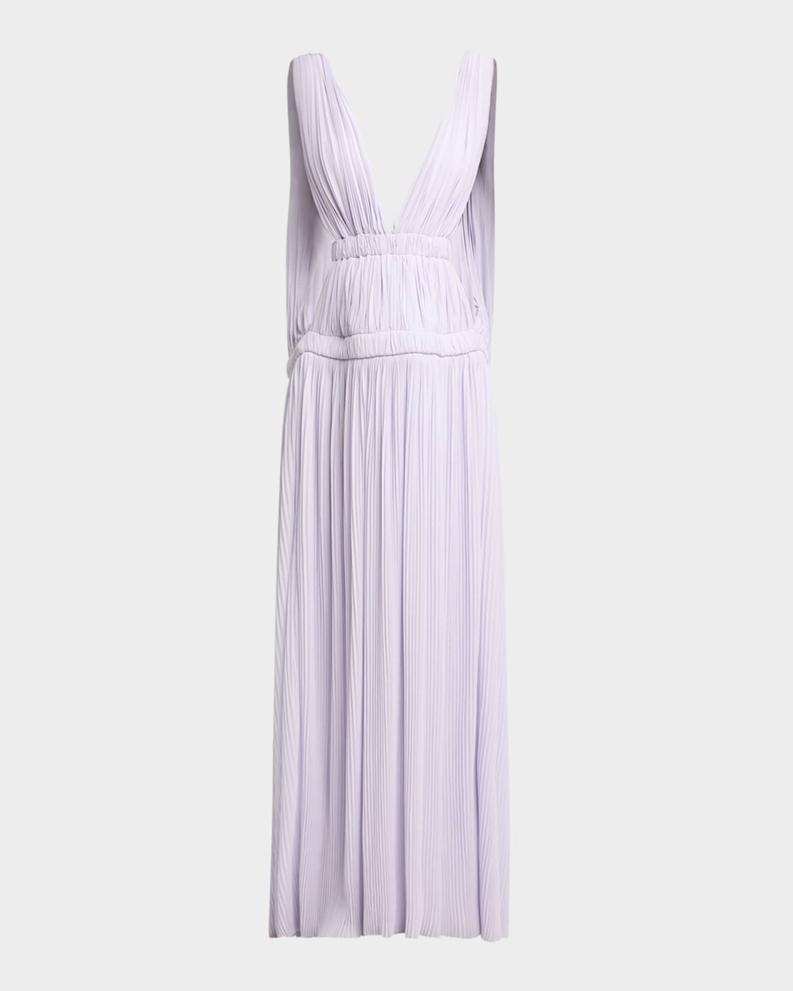 Serra Plunging Cutout Matte Jersey Gown 0