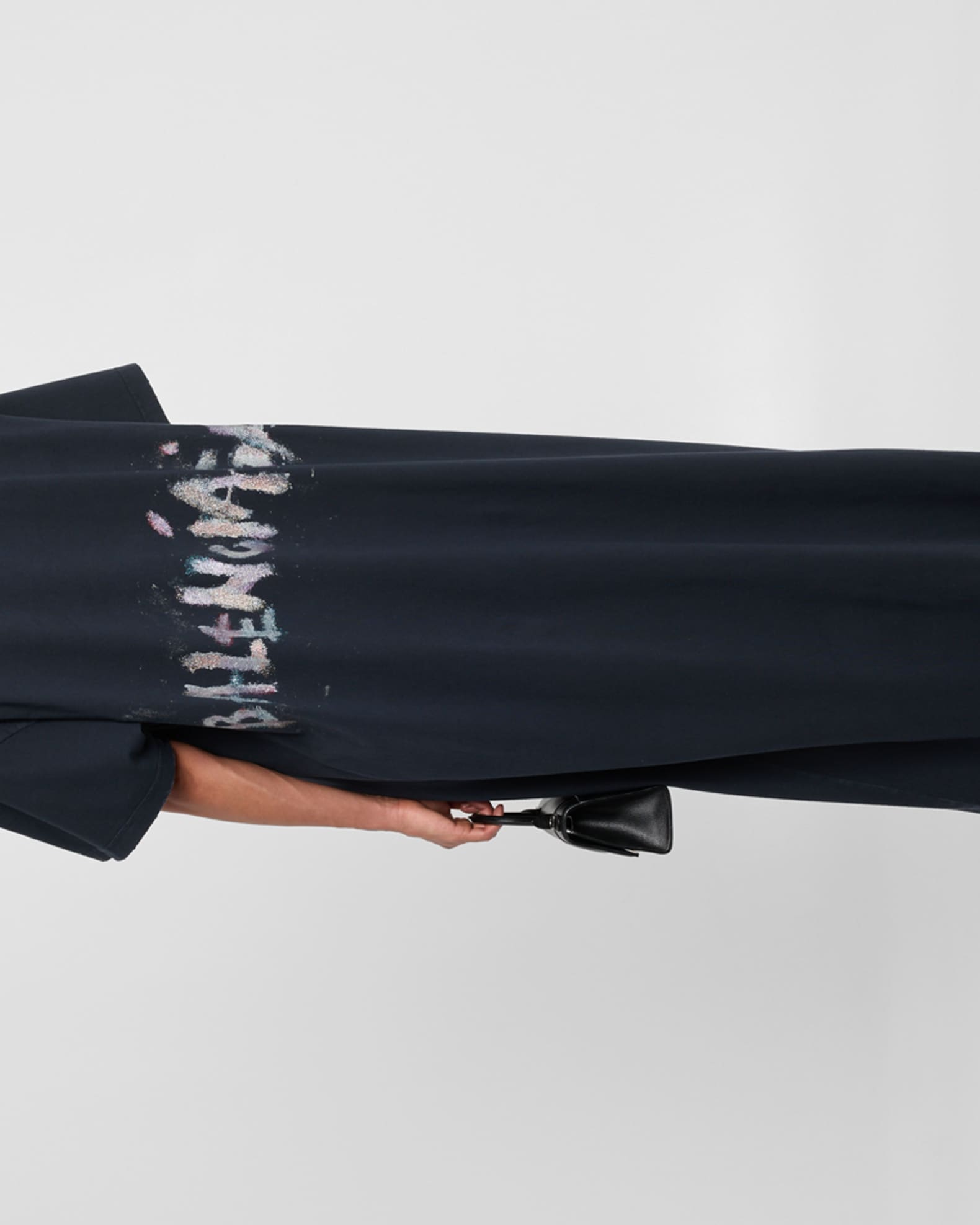 Balenciaga Logo Short-Sleeve Maxi T-Shirt Dress | Neiman Marcus