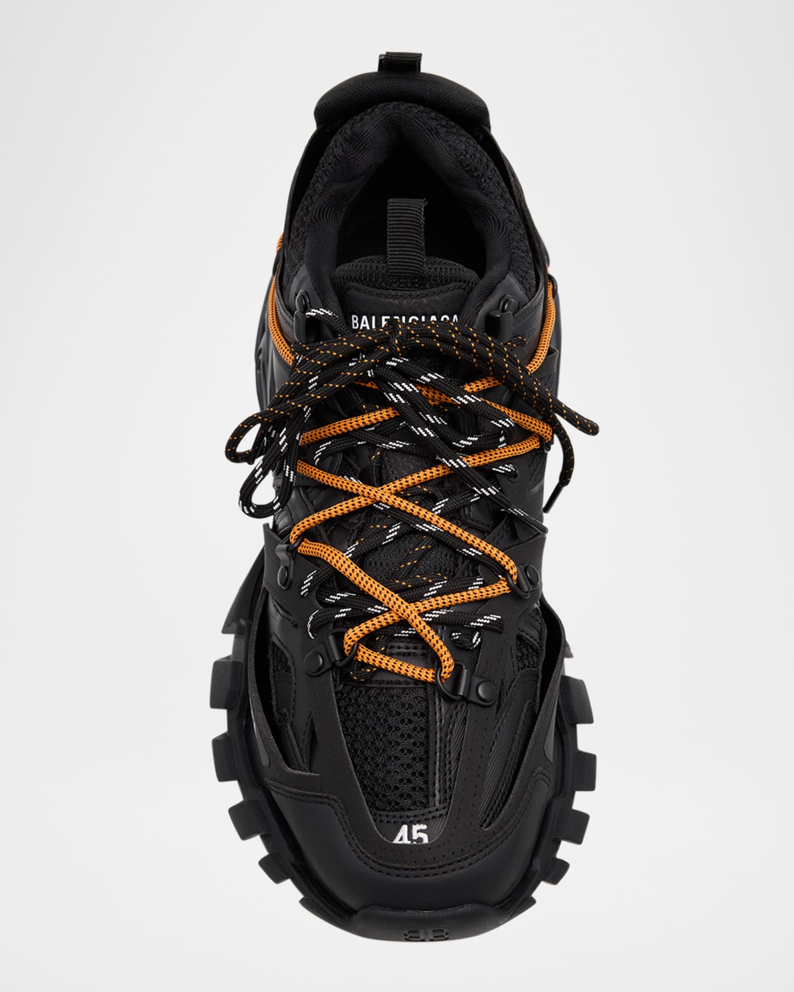 スニーカー BALENCIAGA Black mesh and rubber Track Trail sneakers Balenciaga Men's Track Trail Mesh Sneakers | Neiman Marcus