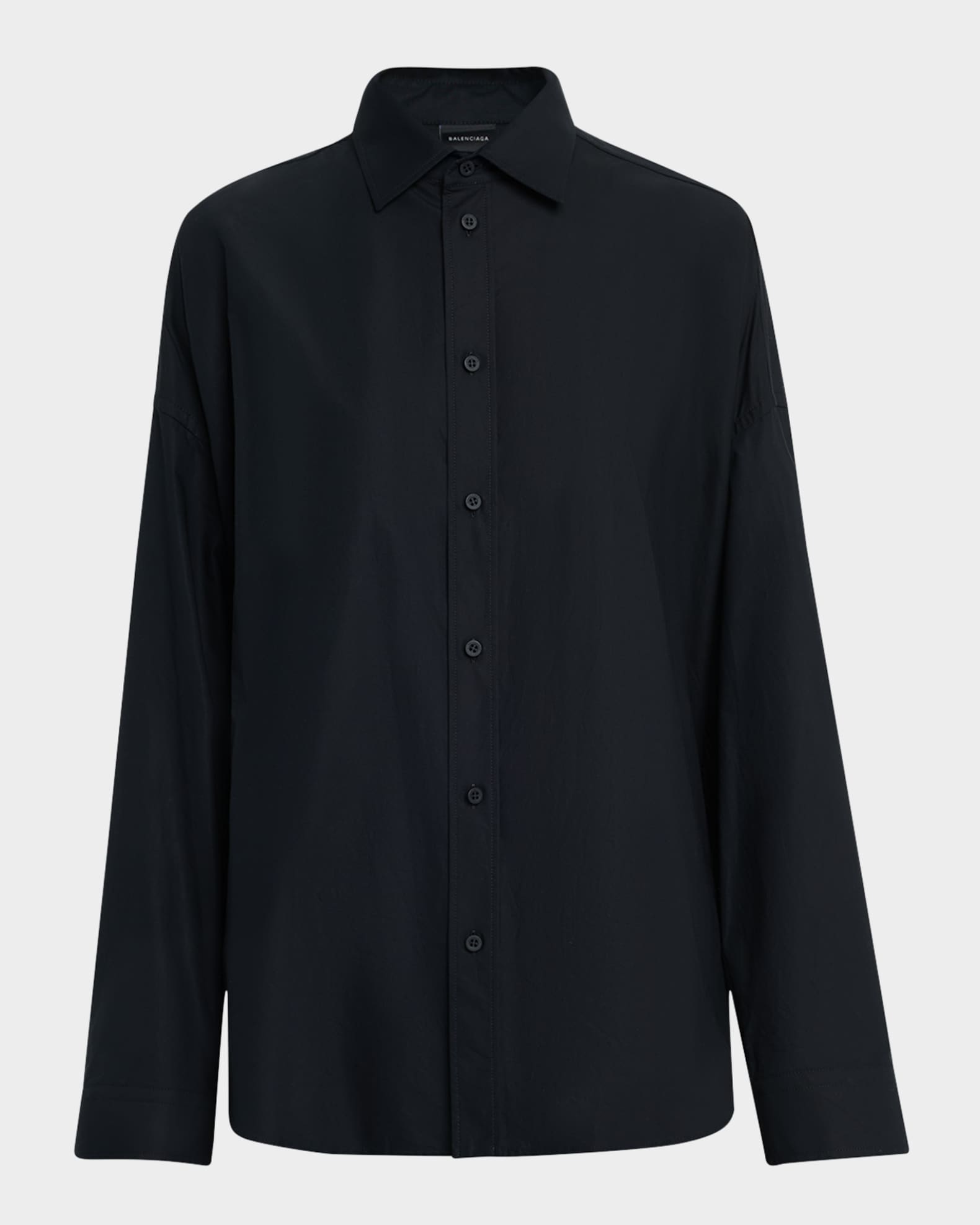 Balenciaga Lace-Up Button-Down Shirt | Neiman Marcus