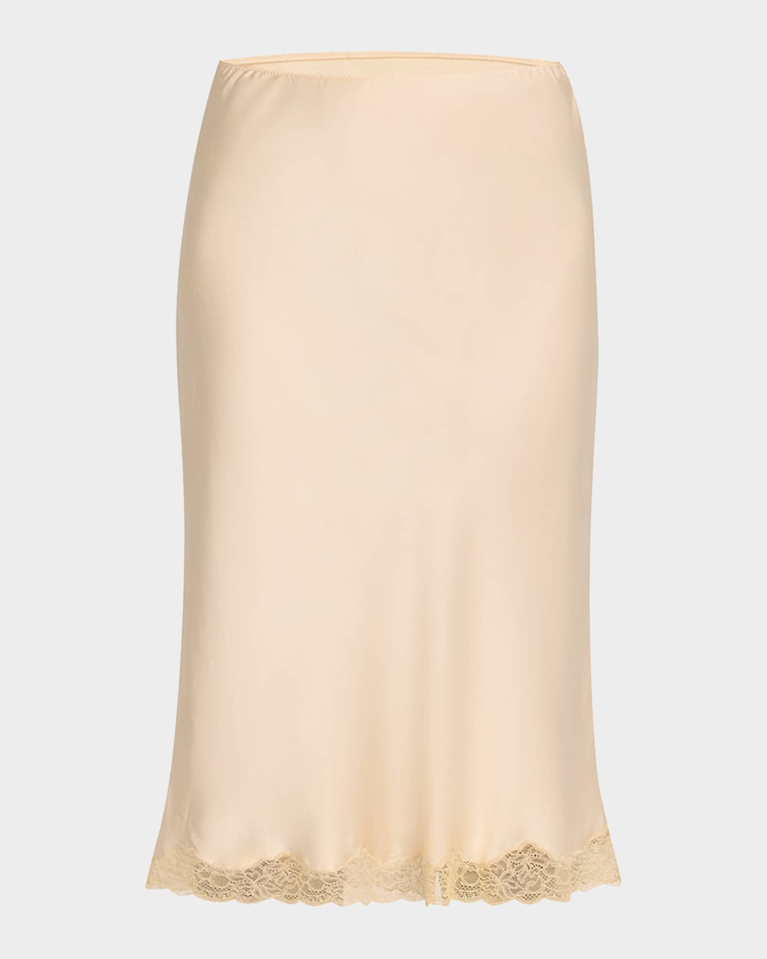 Irene Silk Slip Skirt 0