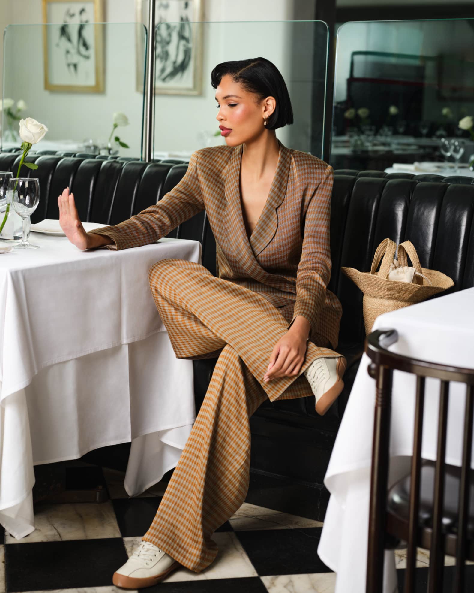 THE ROW Sherry Printed Wide Leg Linen Pants | Neiman Marcus