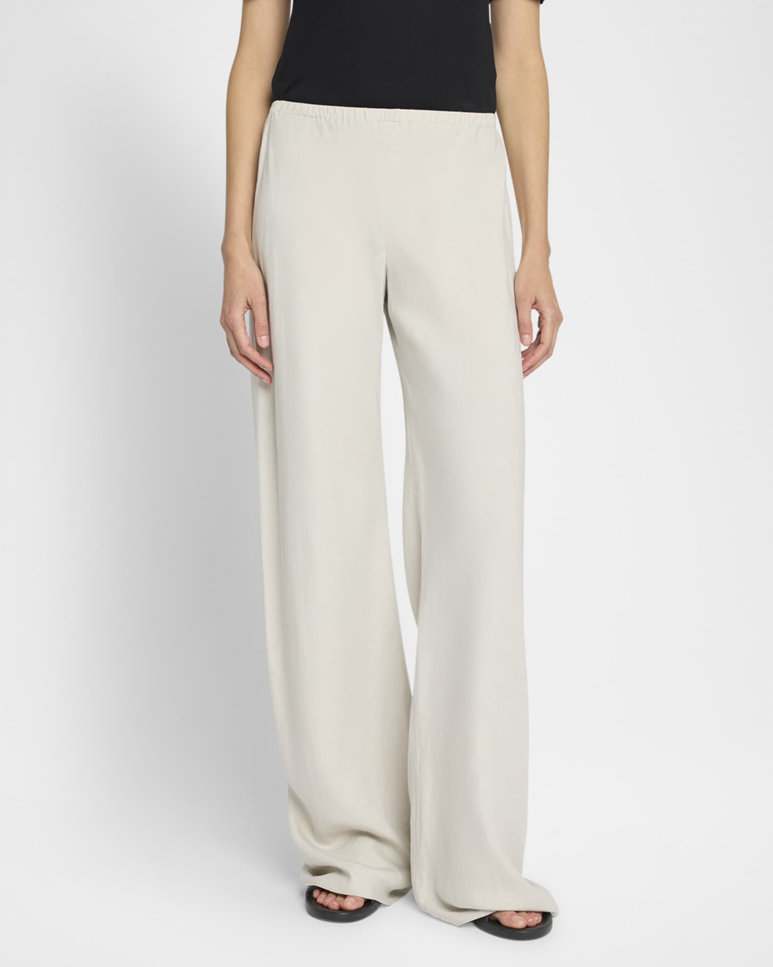 （New）The Row Gala シルクリネンストレートレッグパンツ New）The Row Gala シルクリネンストレートレッグパンツ (The