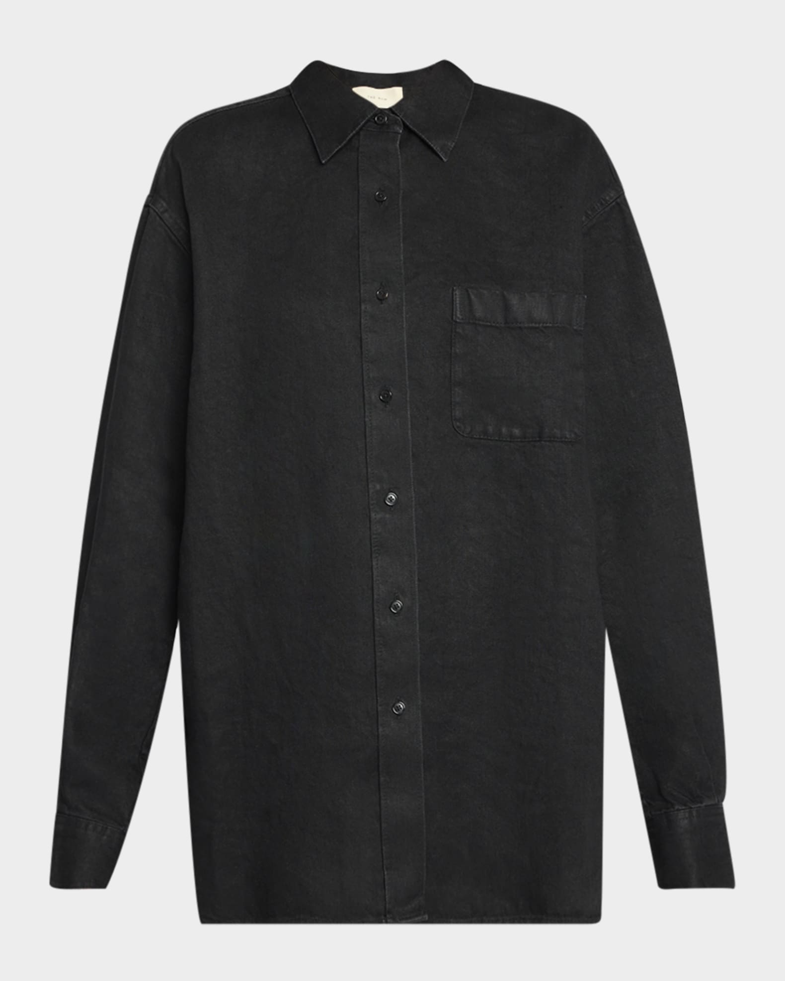 Nesson Oversized Linen Button-Down Shirt 0
