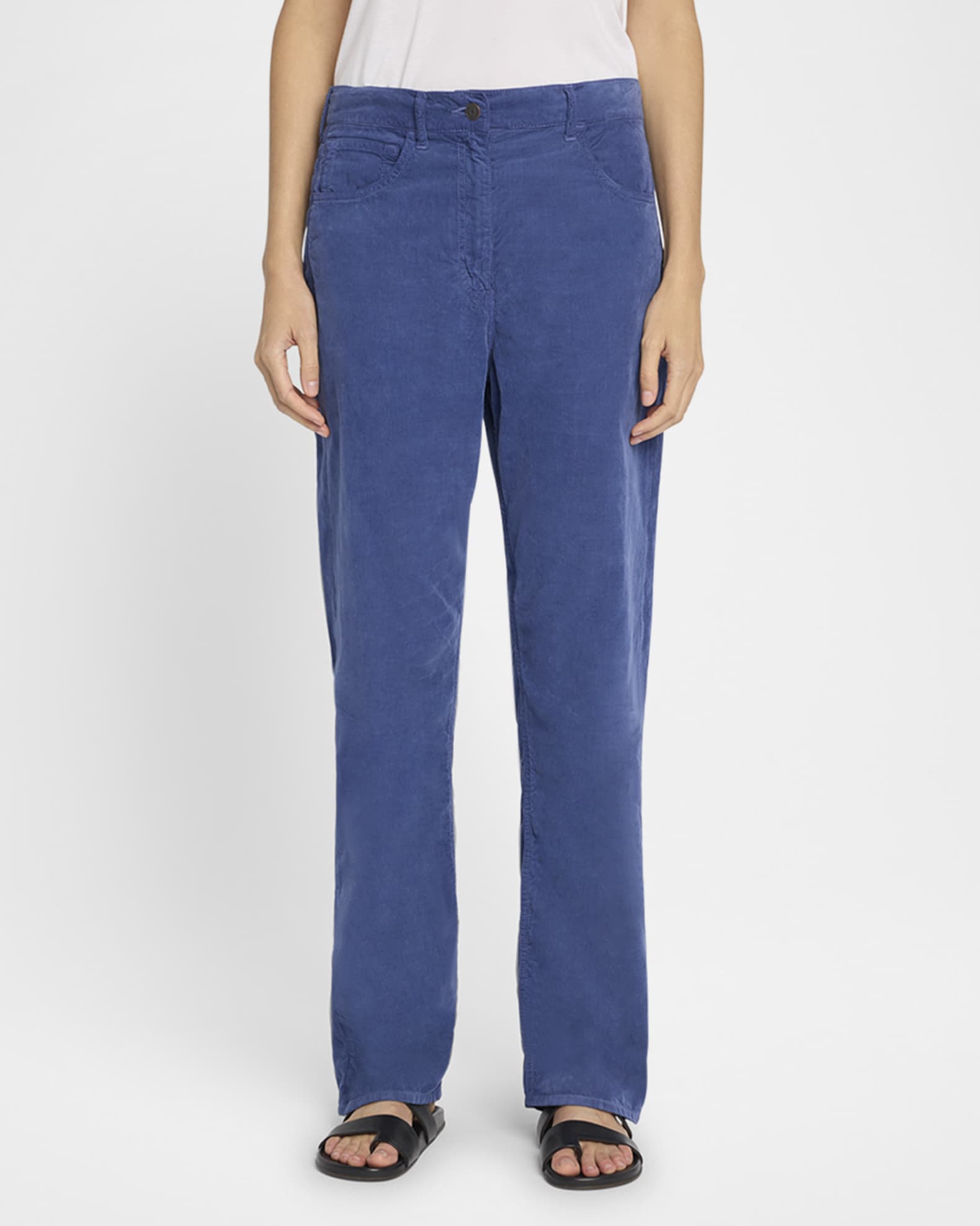 THE ROW パンツ レディース Bany low-rise pants 801376 Bany low-rise straight satin pants in black - The Row