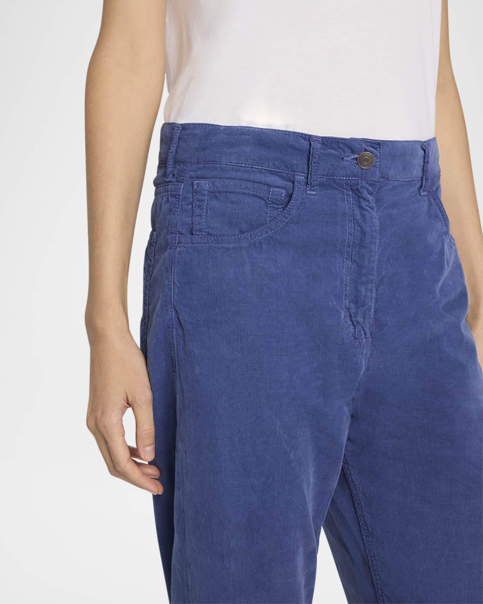 パンツ [The Row] Tarley Pant in Corduroy Tarley Pant Blue in Corduroy – The Row