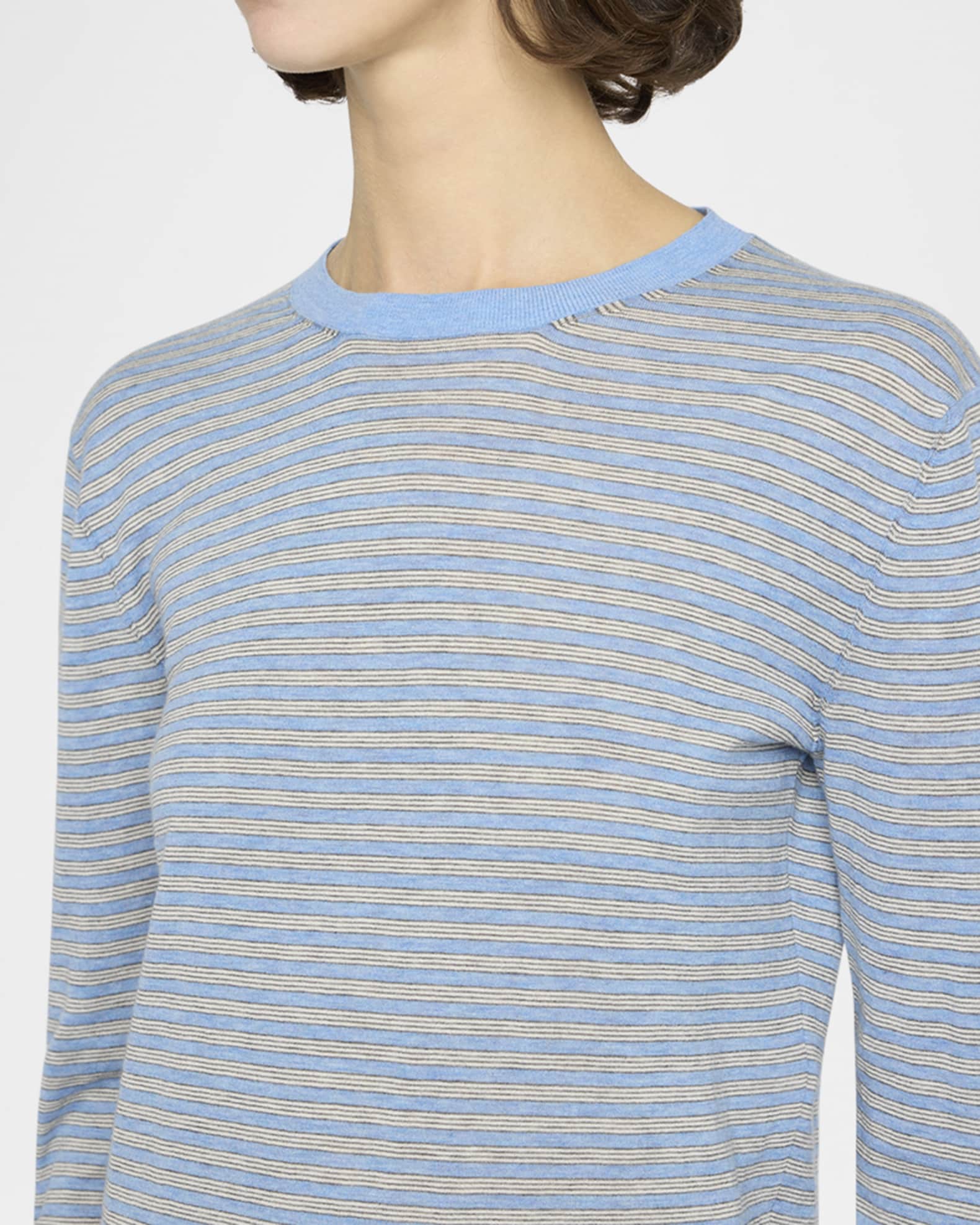 THE ROW Juhi Stripe Cashmere-Blend Top | Neiman Marcus