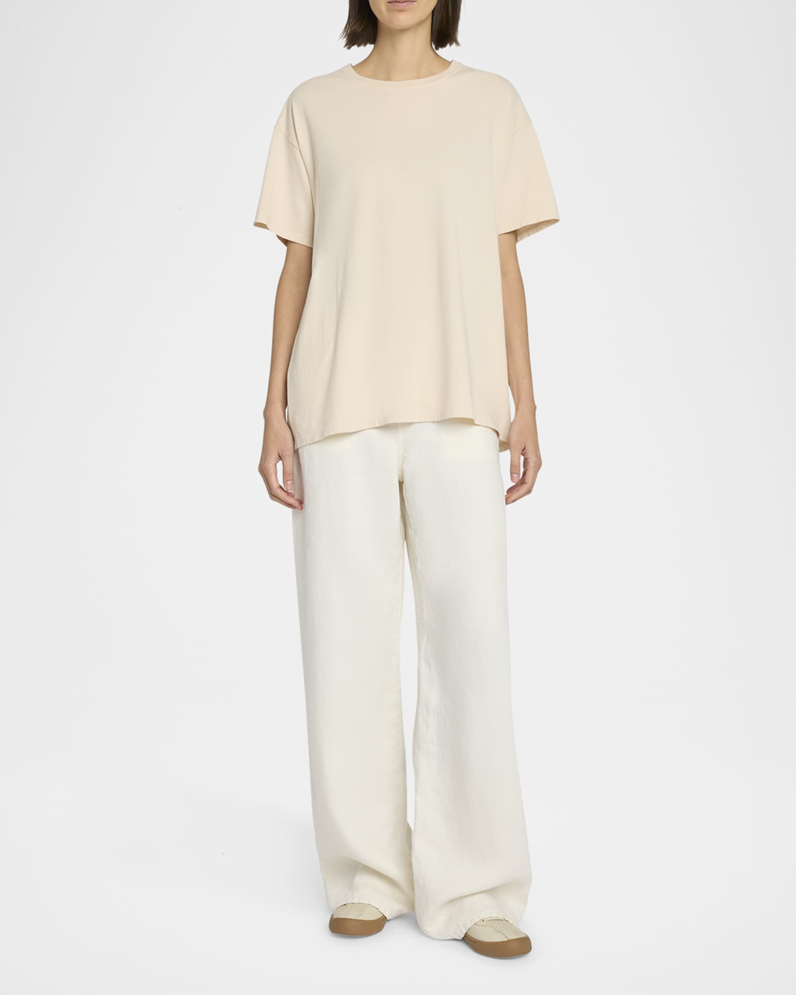 THE ROW Nadina Oversized Short-Sleeve Top | Neiman Marcus