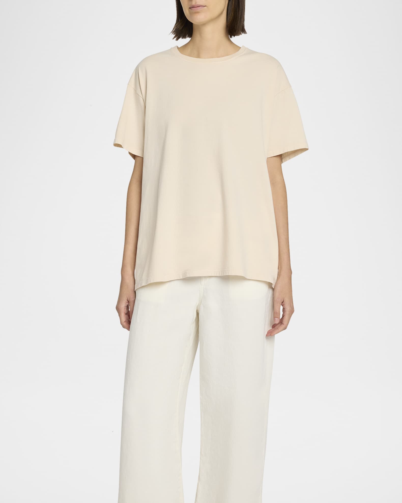THE ROW Nadina Oversized Short-Sleeve Top | Neiman Marcus