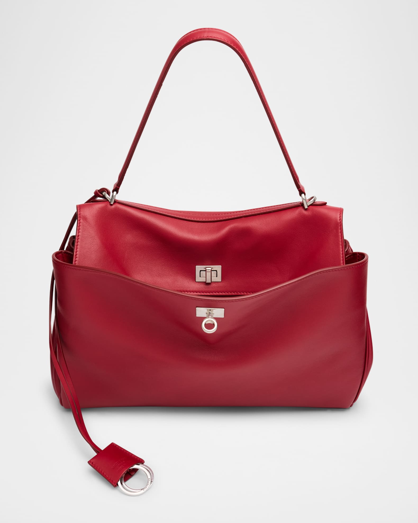 Balenciaga Rodeo Medium Leather Top-Handle Bag | Neiman Marcus