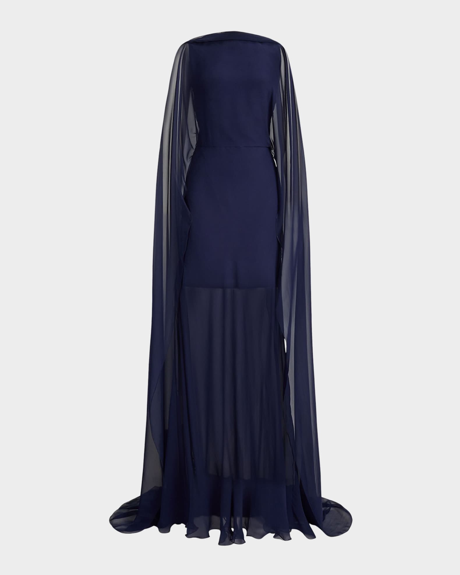 Dylon Washed Chiffon Scarf Evening Dress 0
