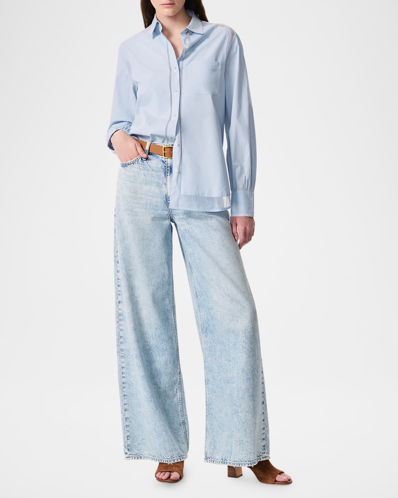 Maxine Long-Sleeve Combo Shirt 1
