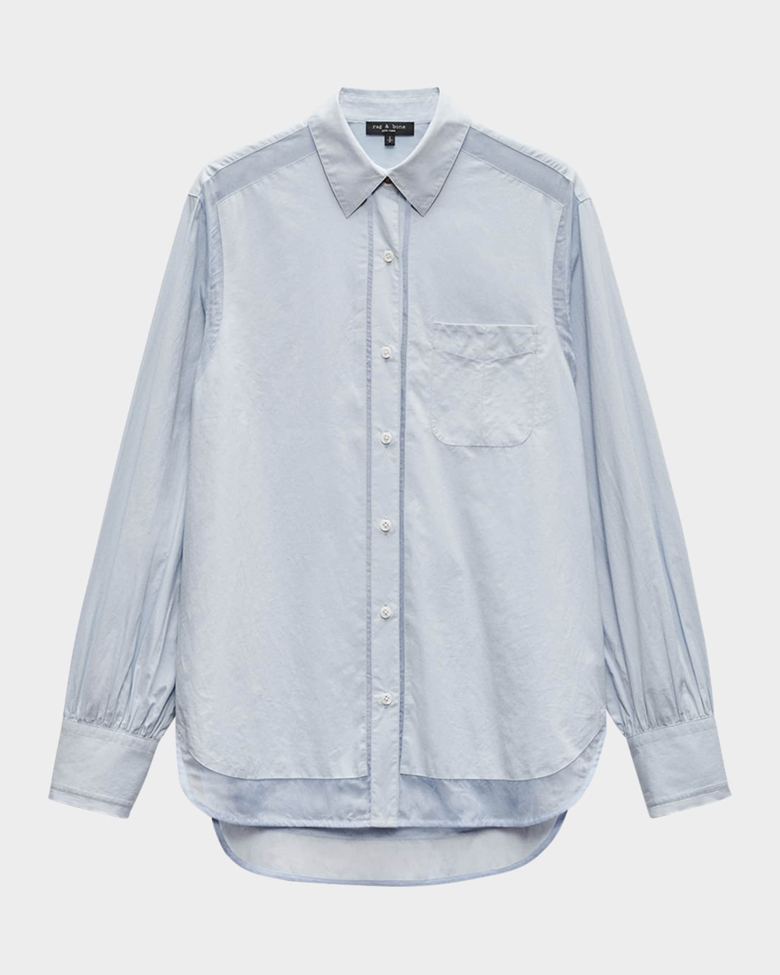 Maxine Long-Sleeve Combo Shirt 0