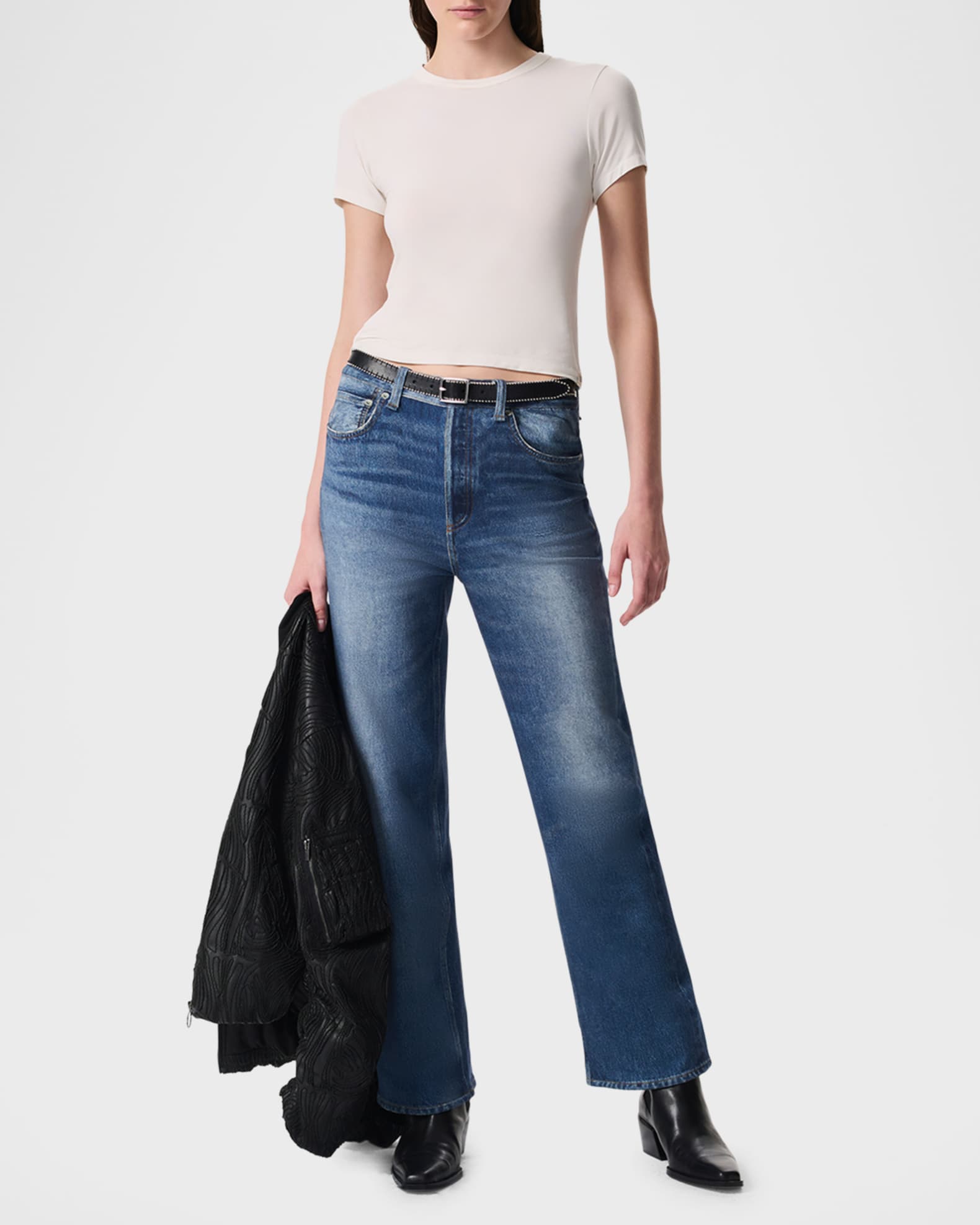 Miramar Shea High-Rise Ankle Straight Jeans 1