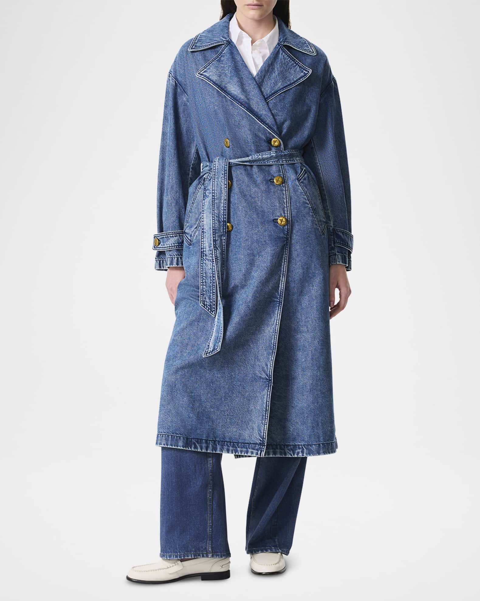 Featherweight Alora Denim Trench Coat 1