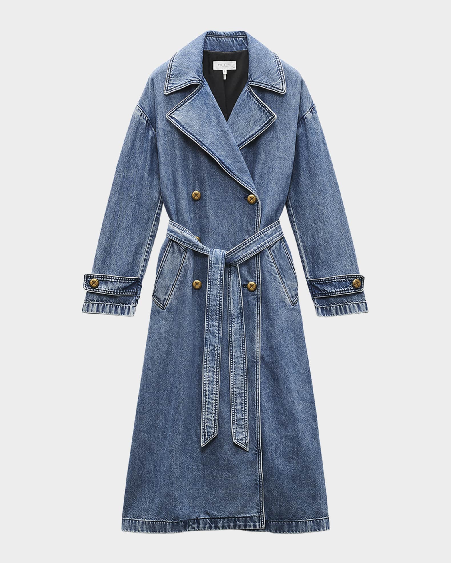 Featherweight Alora Denim Trench Coat 0