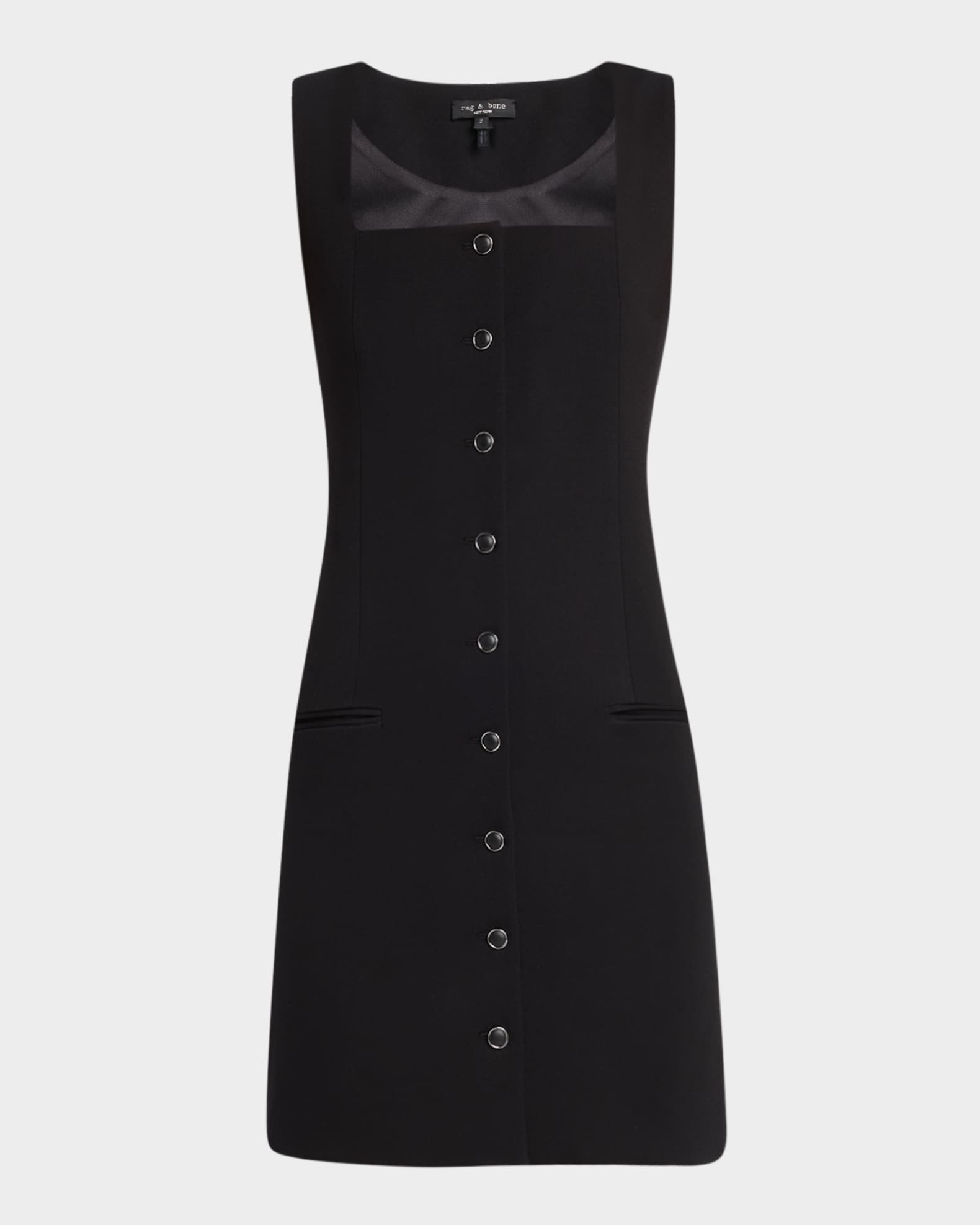 Marianna Button-Front Mini Dress 0