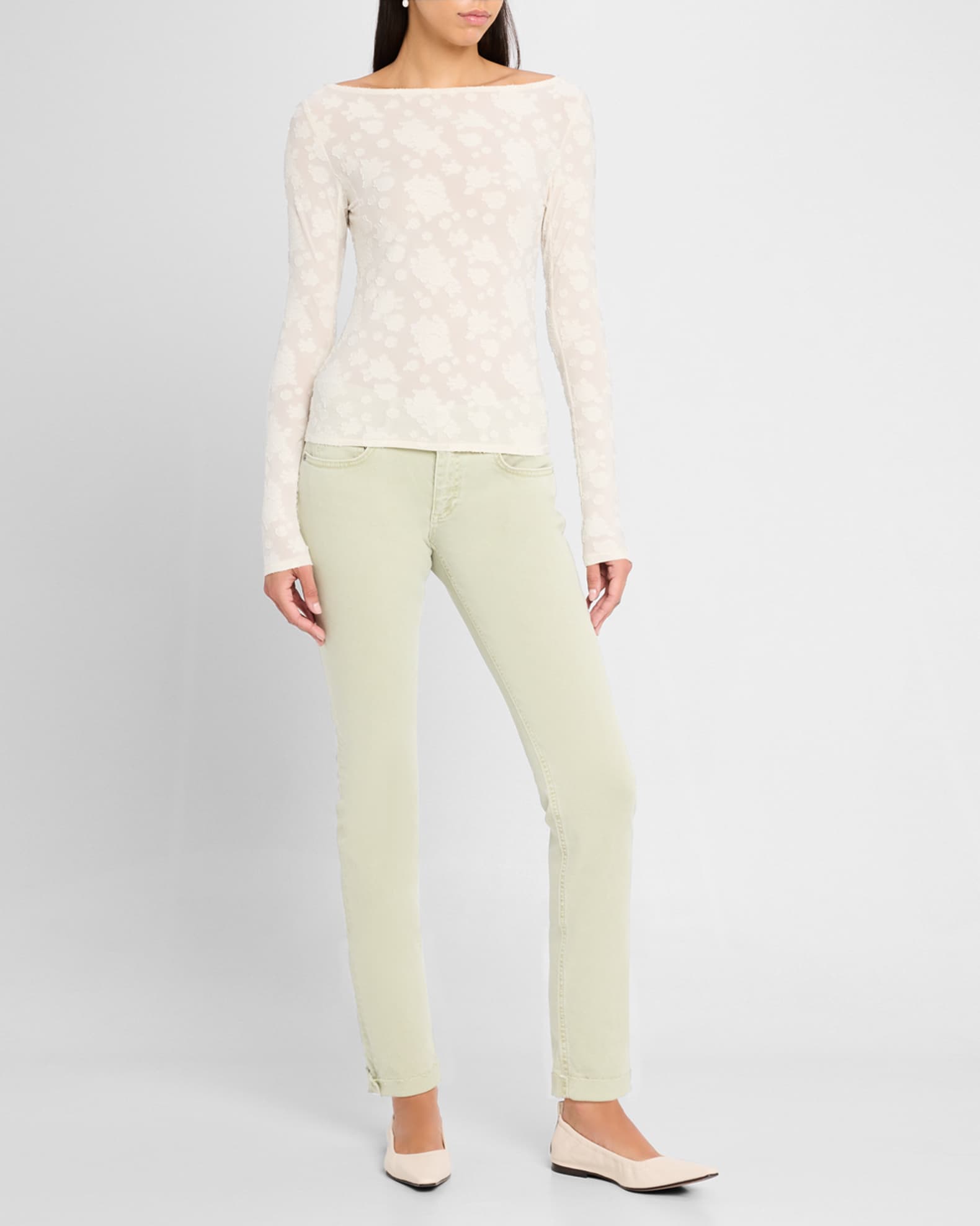 Angel Long-Sleeve Lace Top 1