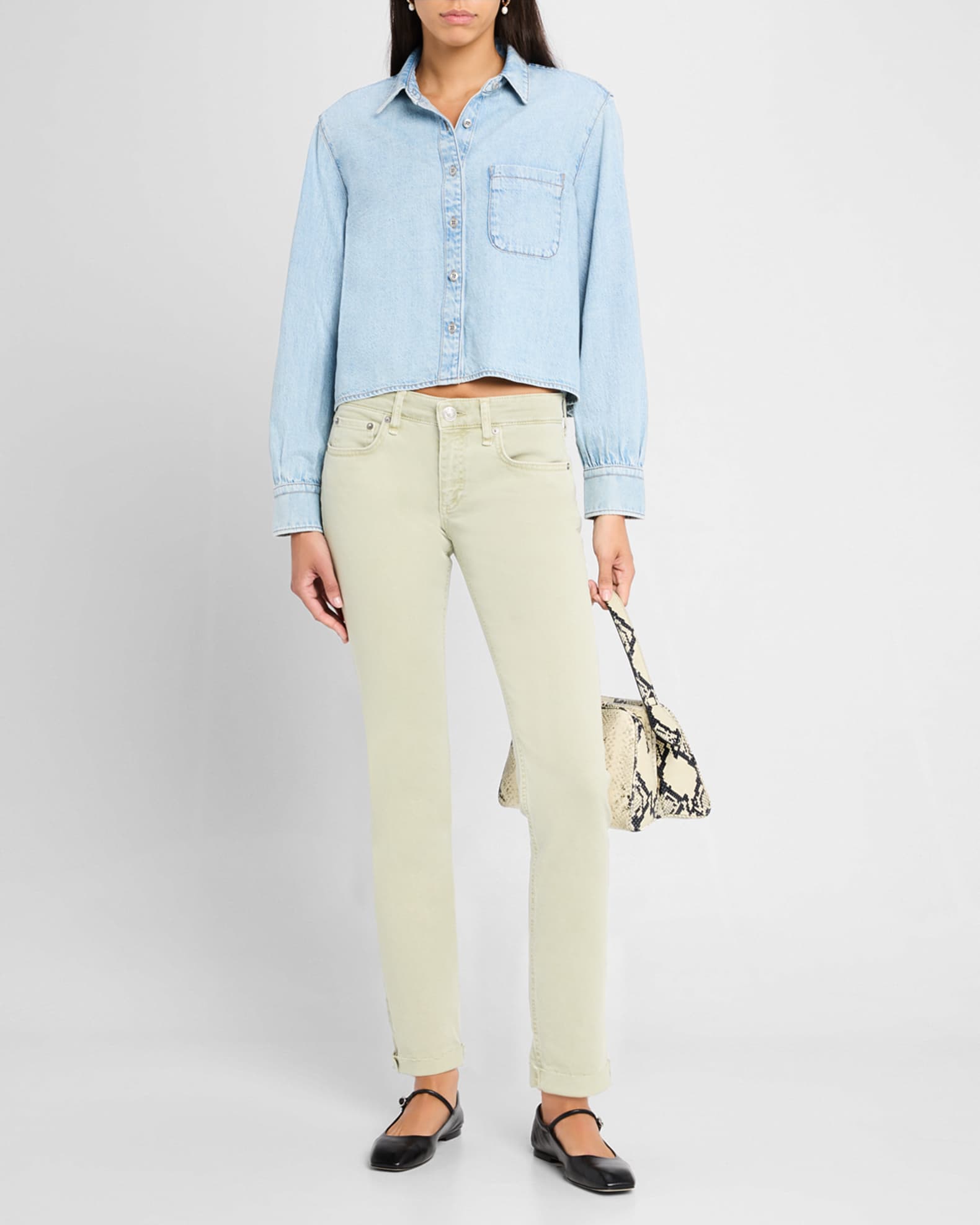 Maxine Ultra Featherweight Cropped Shirt 1