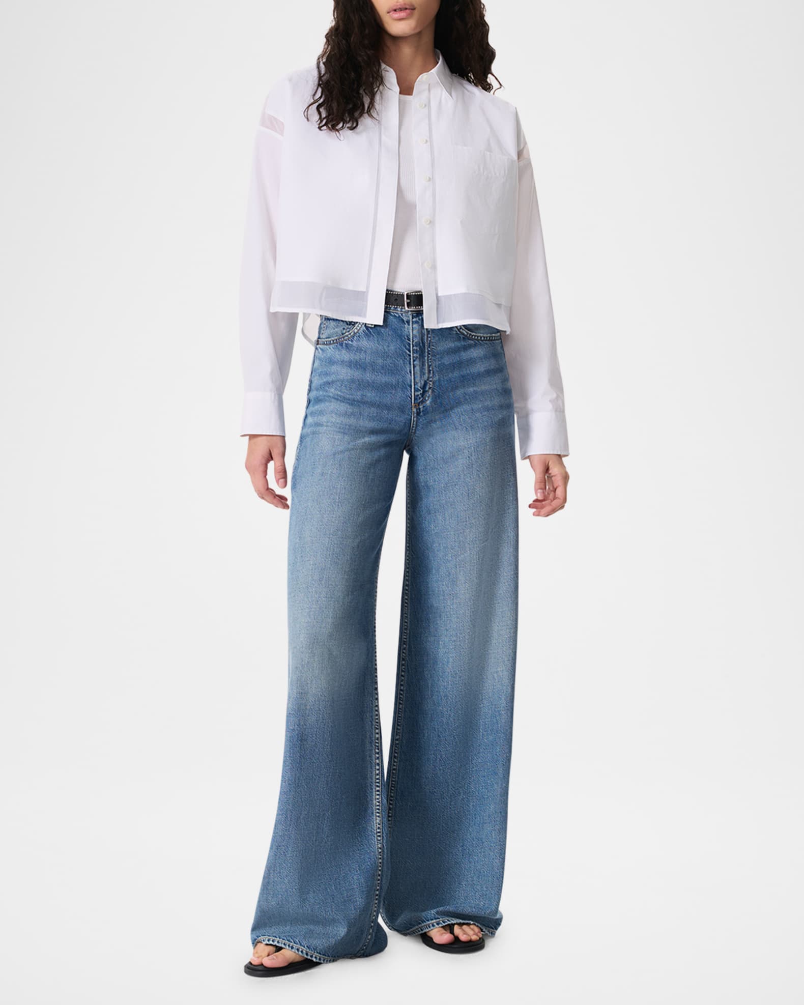 Beatrice Cropped Combo Shirt 1