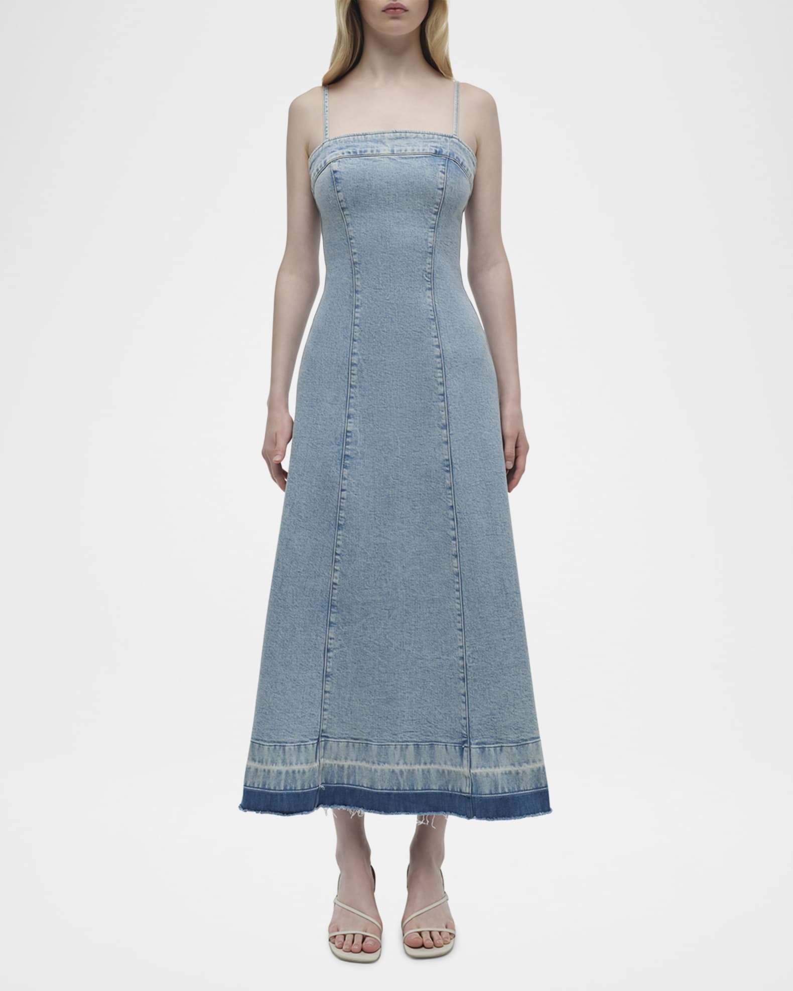 Clarissa Sleeveless Denim Dress 0